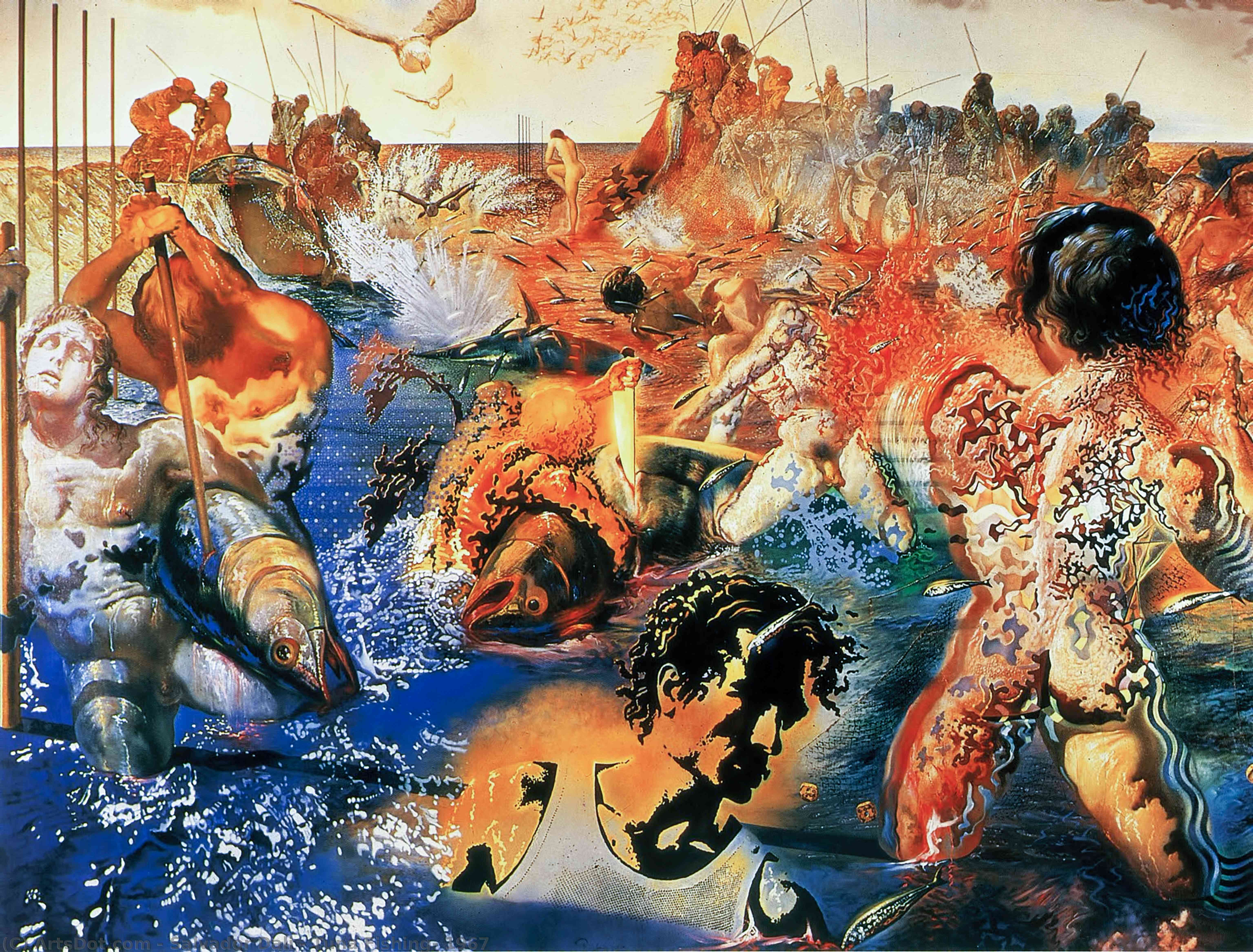 Order Art Reproductions Tuna Fishing, 1967 by Salvador Dali (Inspired By) (1904-1989, Spain) | ArtsDot.com