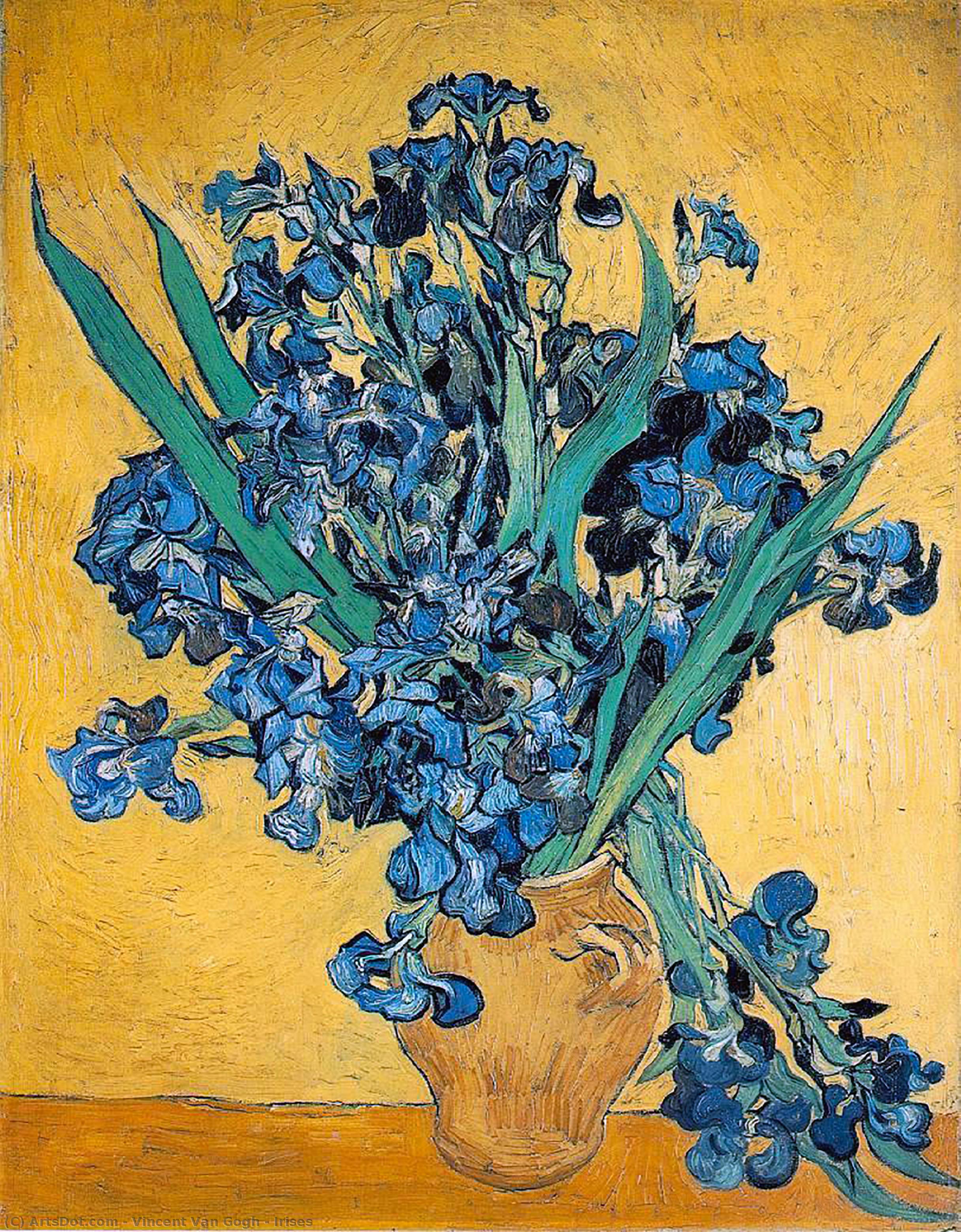 Order Oil Painting Replica Irises, 1890 by Vincent Van Gogh (1853-1890, Netherlands) | ArtsDot.com