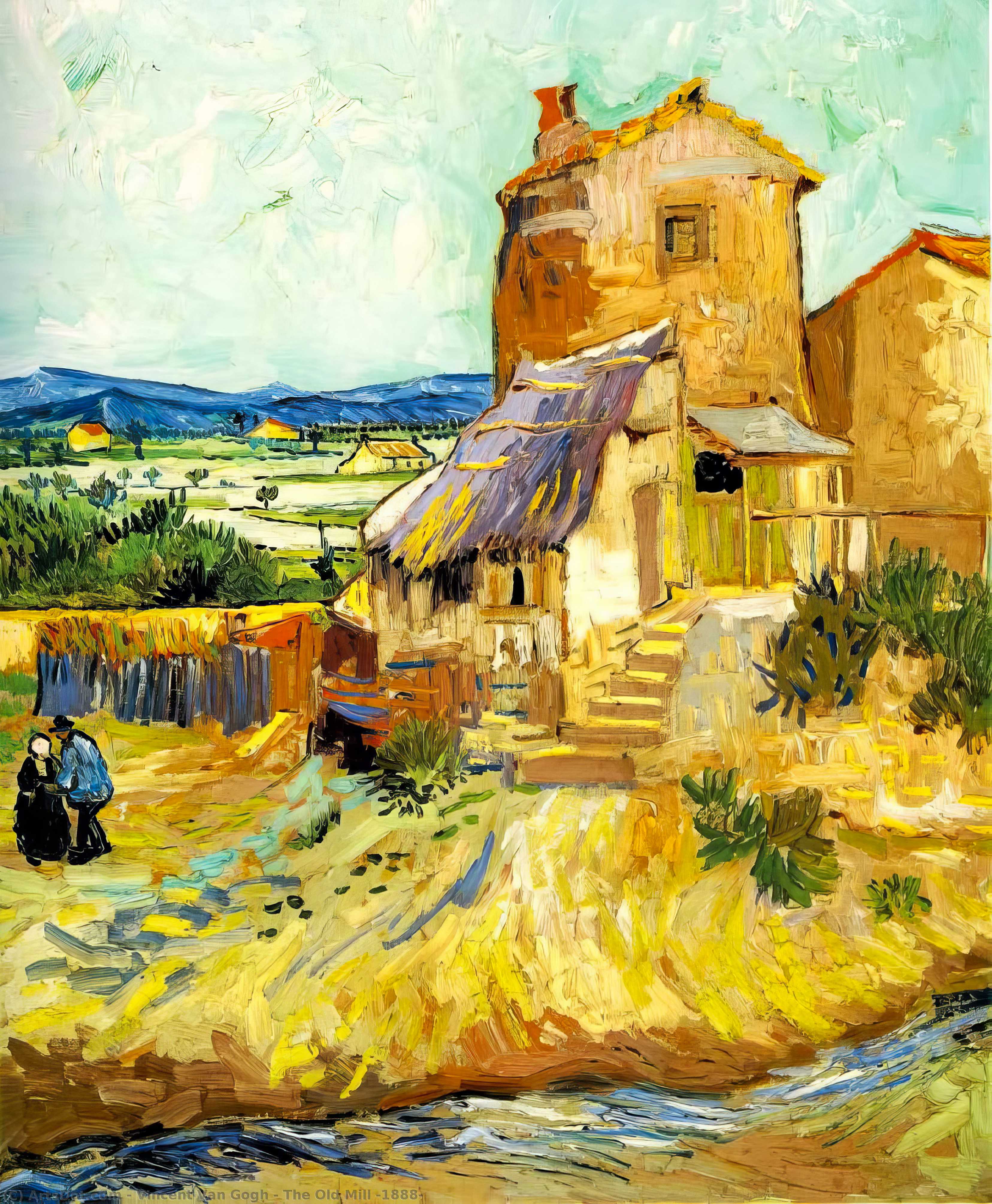 Order Oil Painting Replica The Old Mill [1888] by Vincent Van Gogh (1853-1890, Netherlands) | ArtsDot.com