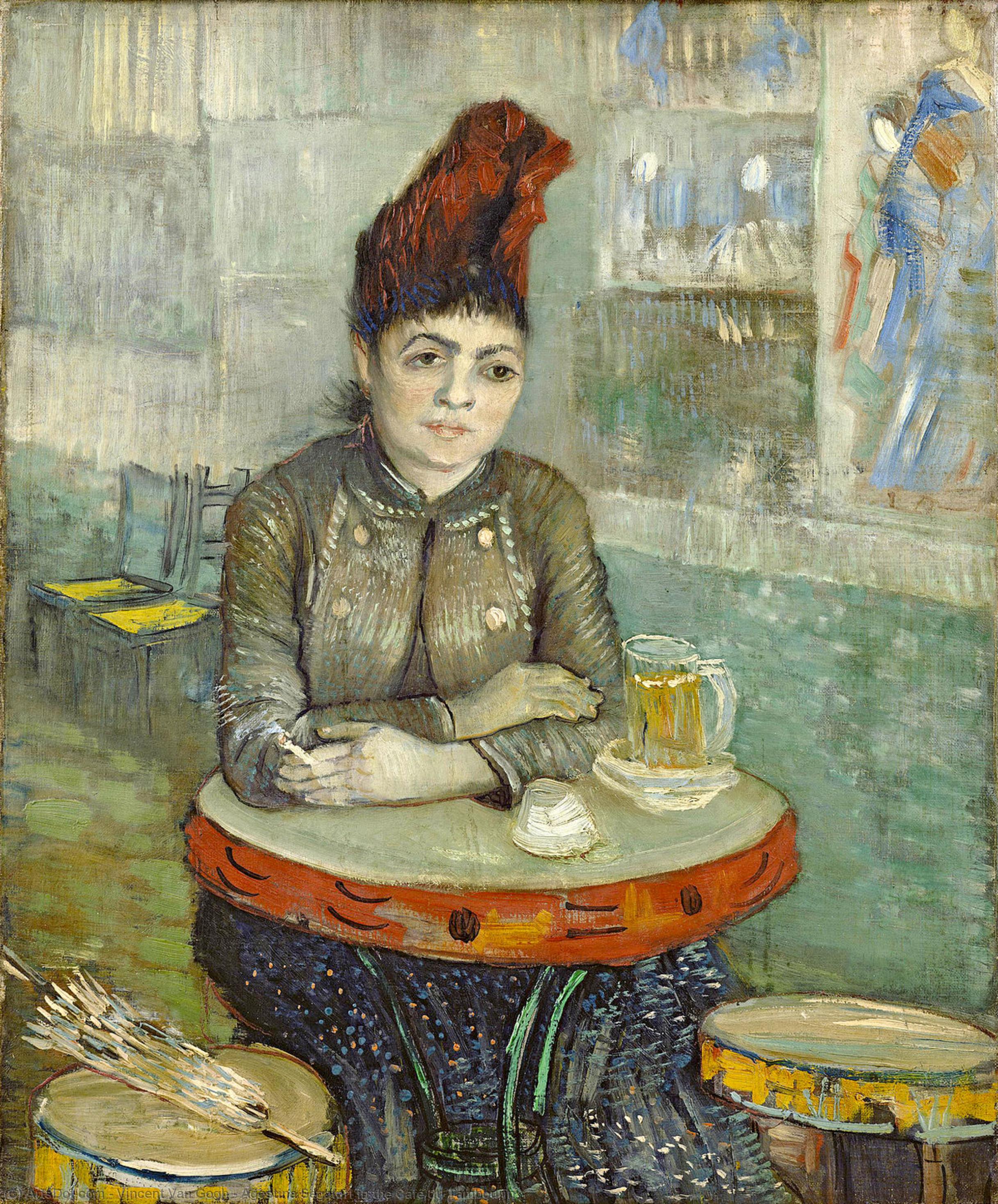 Order Paintings Reproductions Agostina Segatori in the Café du Tambourin by Vincent Van Gogh (1853-1890, Netherlands) | ArtsDot.com
