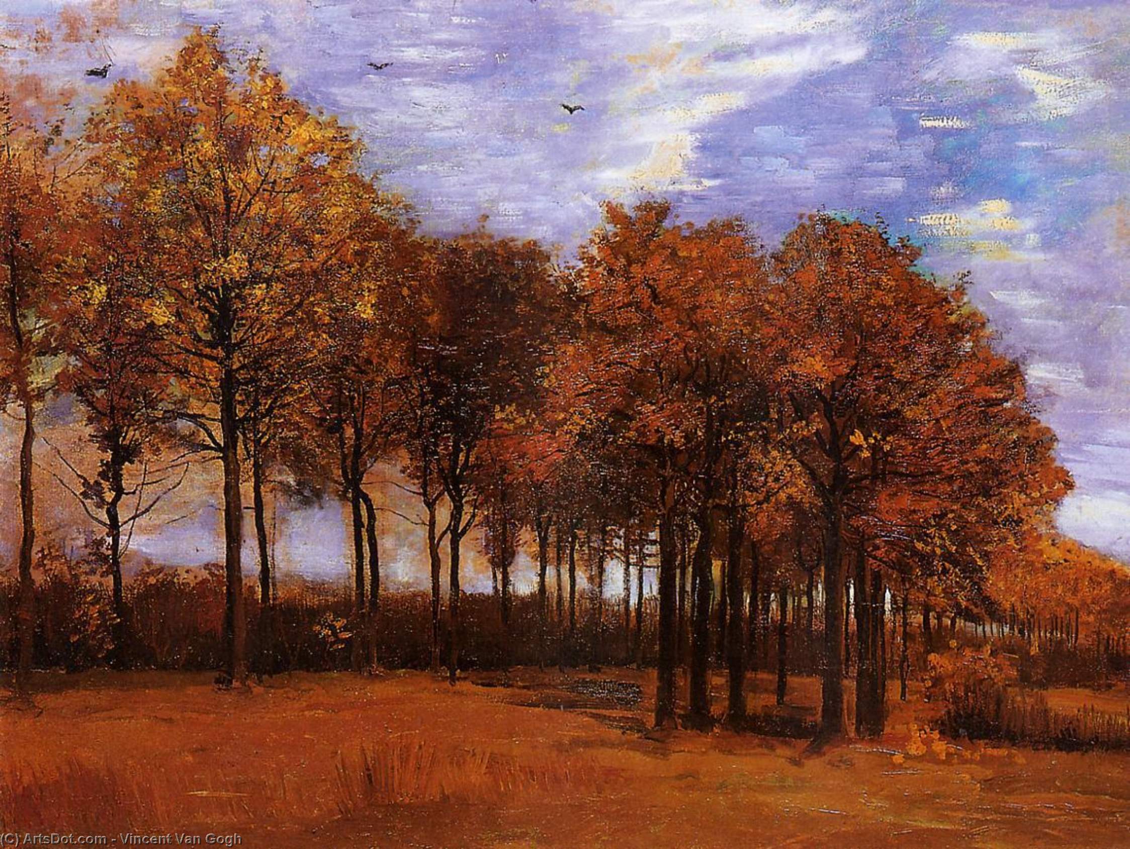 Buy Museum Art Reproductions Autumn Landscape, 1885 by Vincent Van Gogh (1853-1890, Netherlands) | ArtsDot.com