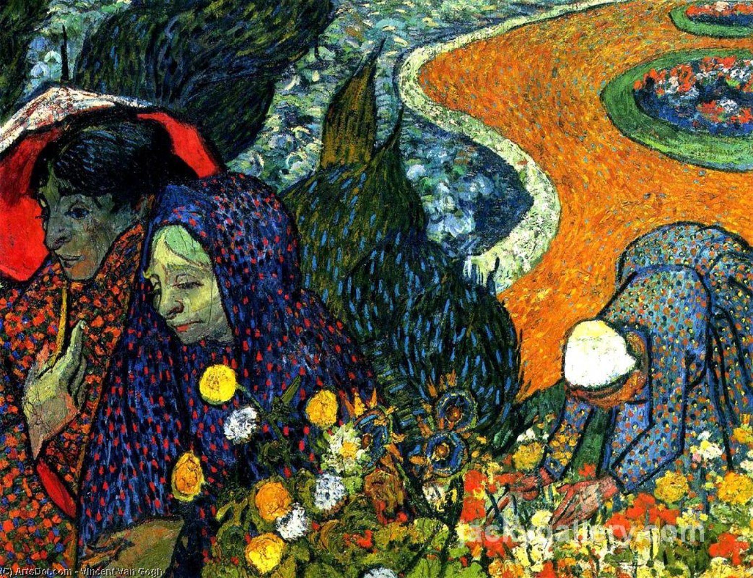 Buy Museum Art Reproductions Memory of the Garden at Etten, 1888 by Vincent Van Gogh (1853-1890, Netherlands) | ArtsDot.com