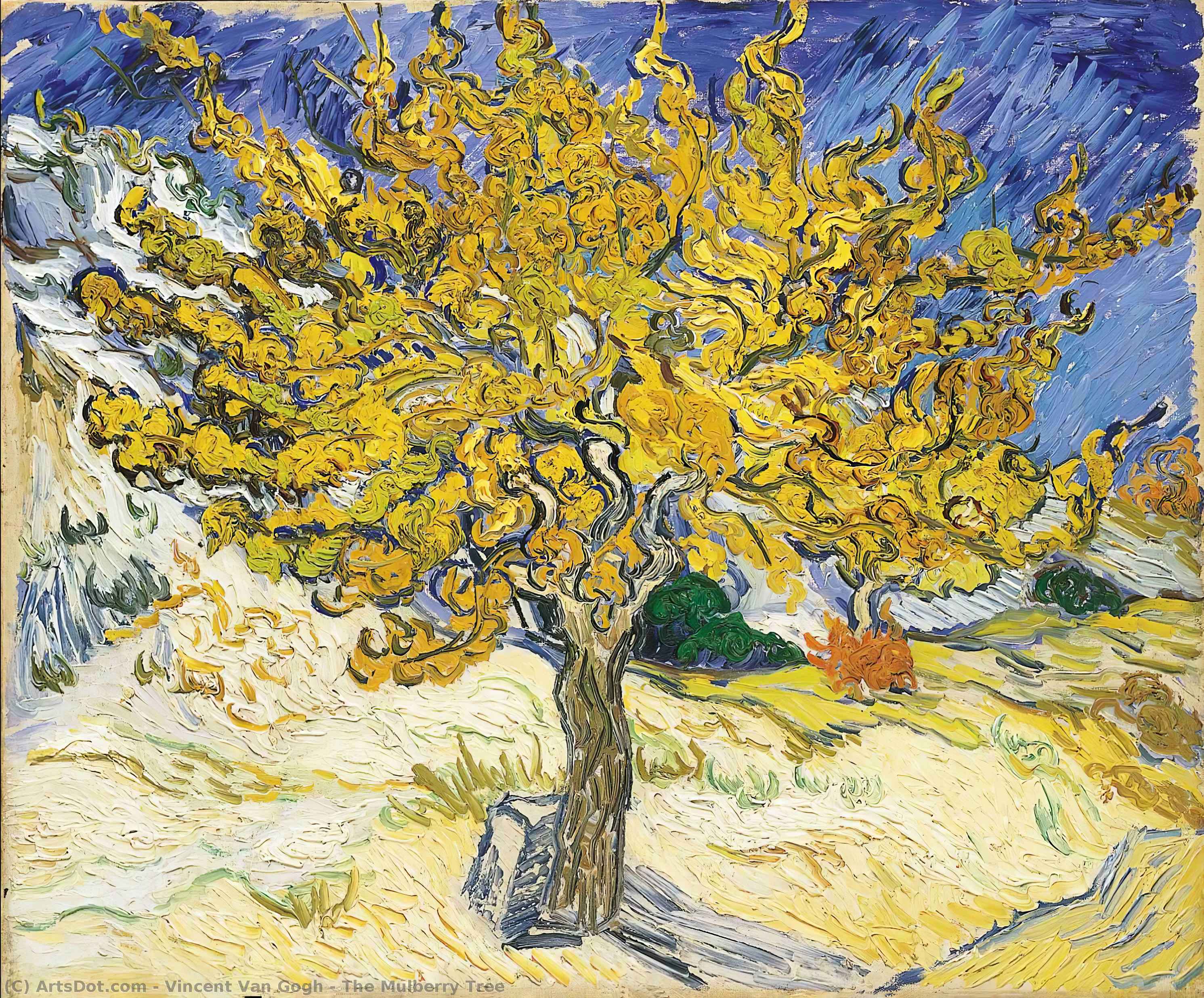 Order Oil Painting Replica The Mulberry Tree, 1889 by Vincent Van Gogh (1853-1890, Netherlands) | ArtsDot.com