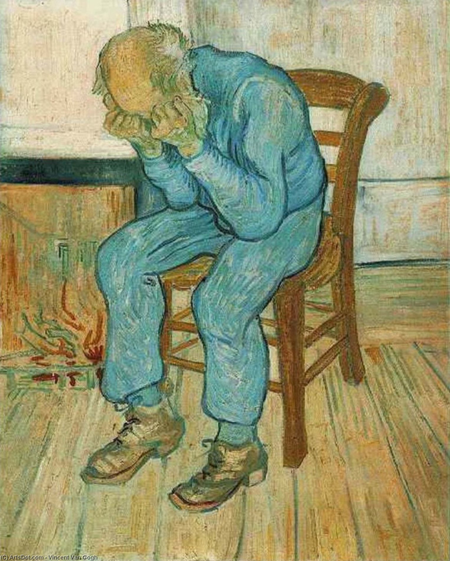 Order Paintings Reproductions Old Man in Sorrow On the Threshold of Eternity by Vincent Van Gogh (1853-1890, Netherlands) | ArtsDot.com