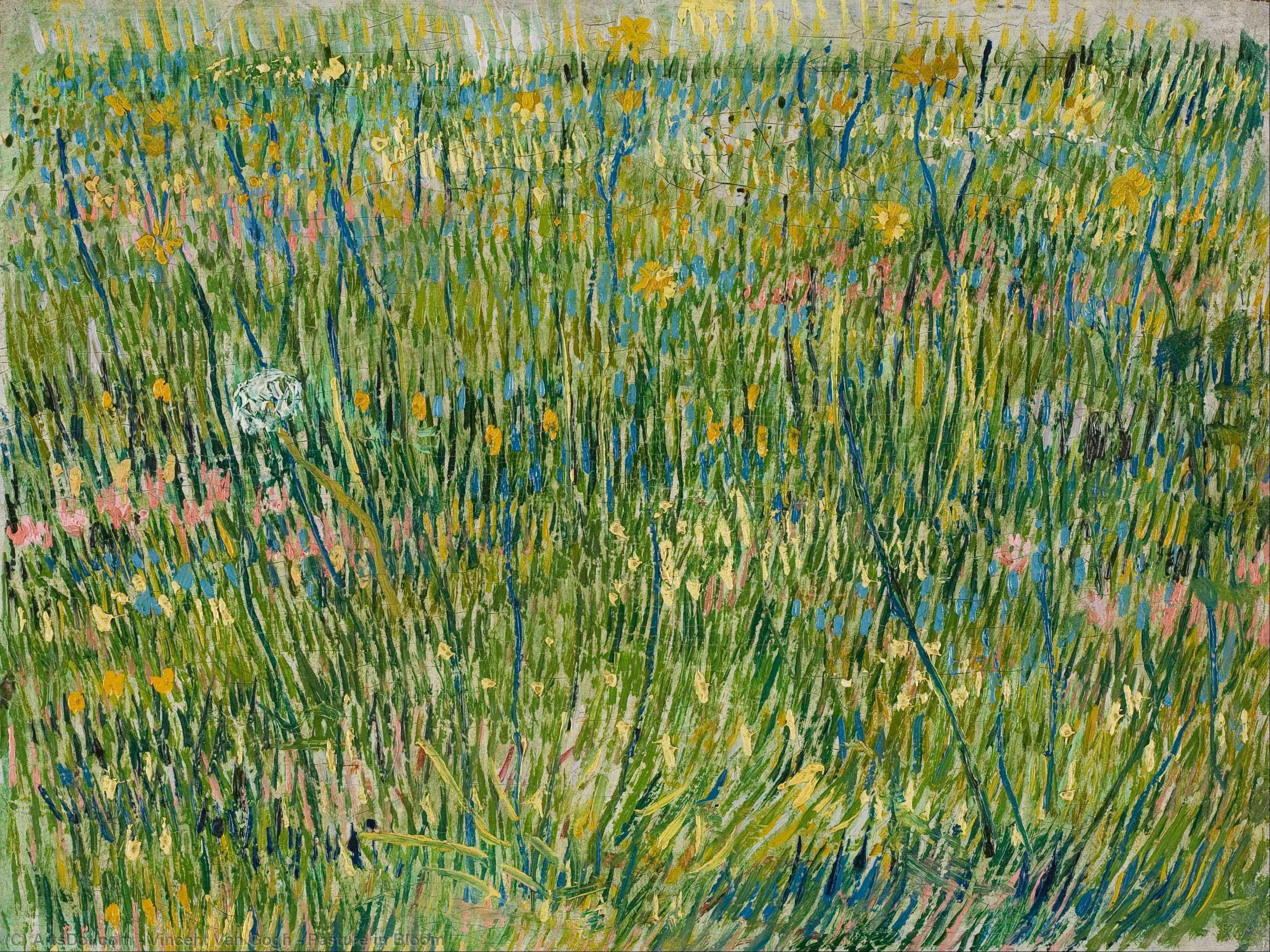 Order Oil Painting Replica Pasture in Bloom by Vincent Van Gogh (1853-1890, Netherlands) | ArtsDot.com