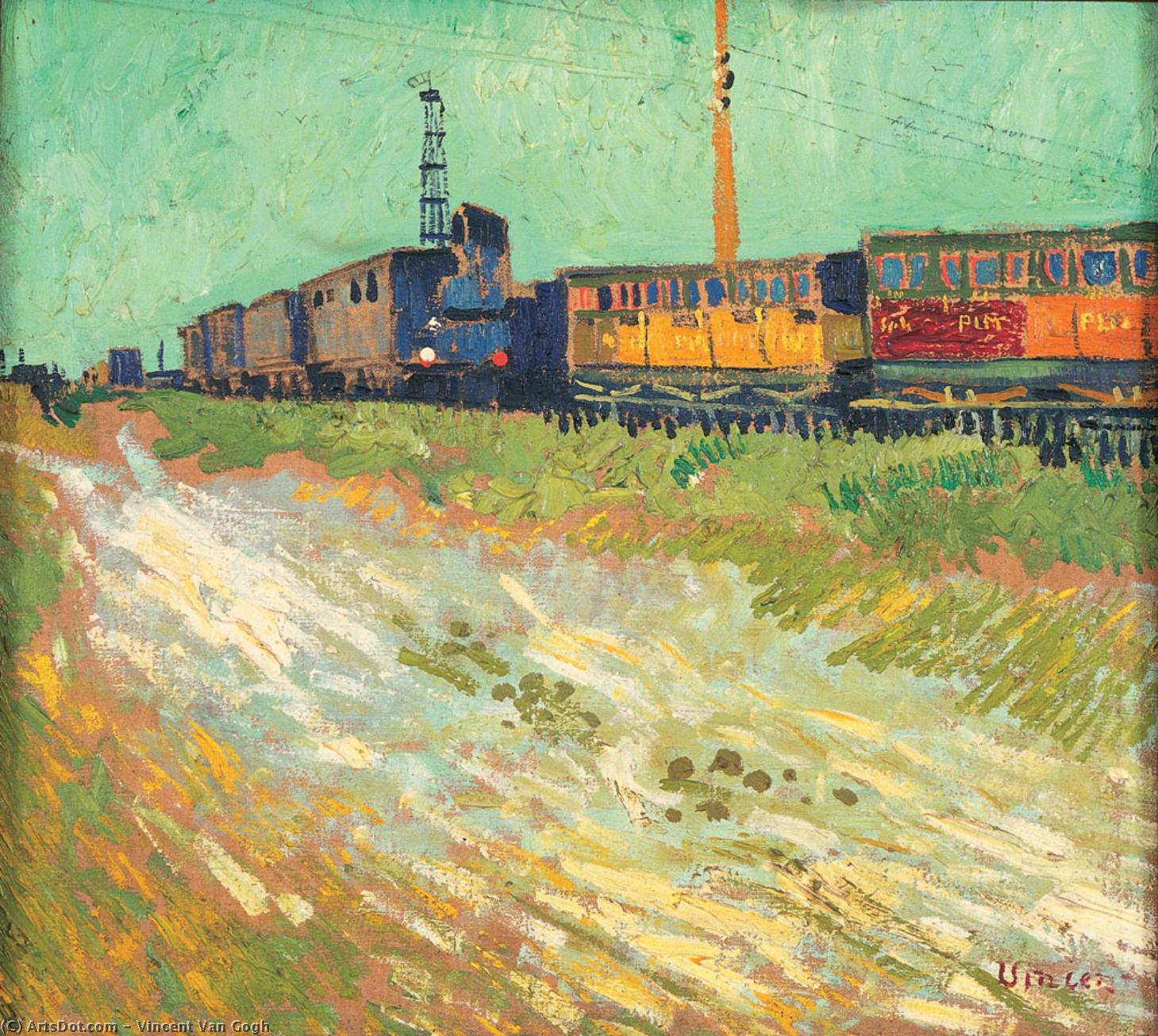 Order Paintings Reproductions Railway Carriages, 1888 by Vincent Van Gogh (1853-1890, Netherlands) | ArtsDot.com