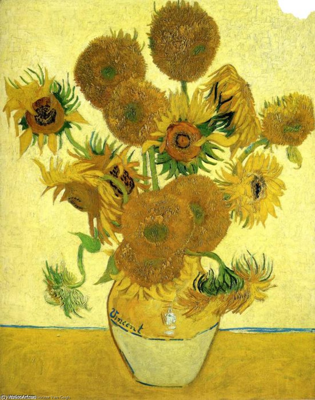 Buy Museum Art Reproductions Still Life - Vase with Fifteen Sunflowers, 1888 by Vincent Van Gogh (1853-1890, Netherlands) | ArtsDot.com