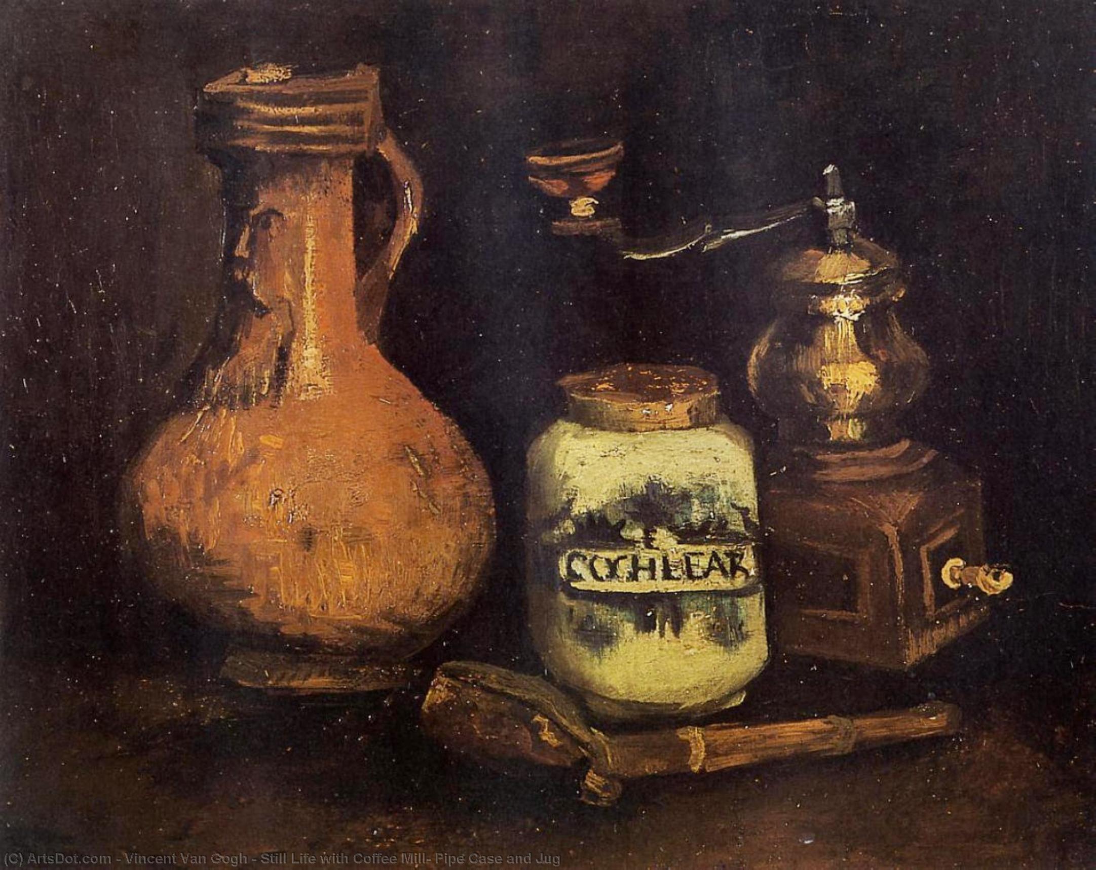 Buy Museum Art Reproductions Still Life with Coffee Mill, Pipe Case and Jug, 1884 by Vincent Van Gogh (1853-1890, Netherlands) | ArtsDot.com