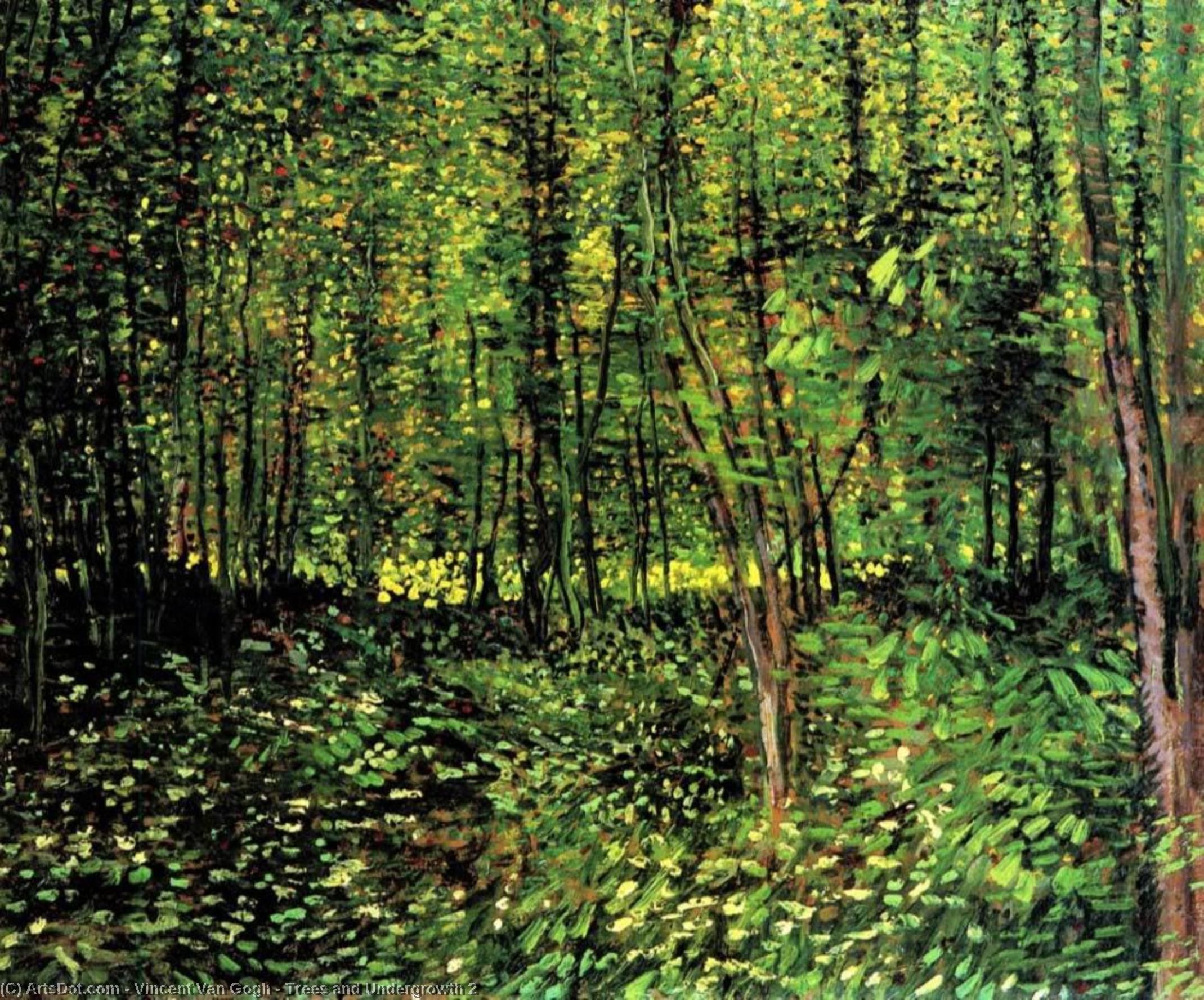 Order Art Reproductions Trees and Undergrowth 2, 1887 by Vincent Van Gogh (1853-1890, Netherlands) | ArtsDot.com