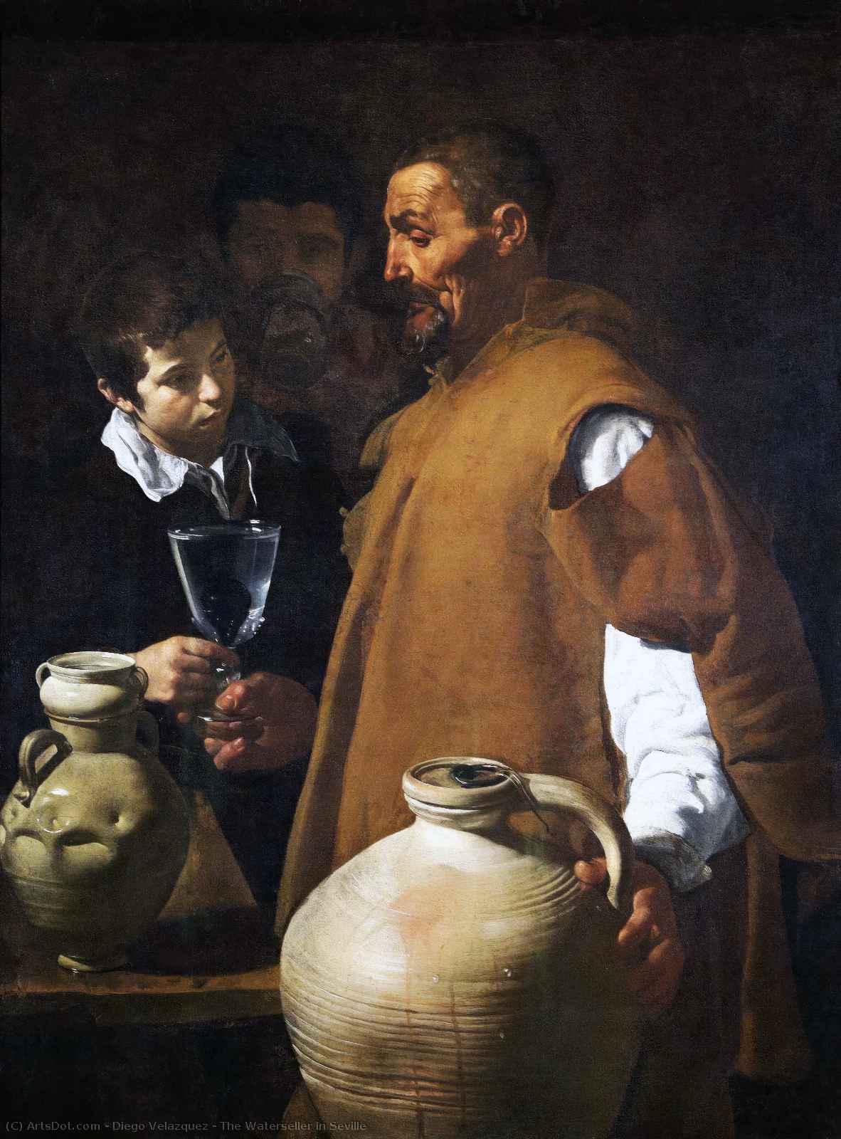 Order Oil Painting Replica The Waterseller in Seville by Diego Velazquez (1599-1660, Spain) | ArtsDot.com