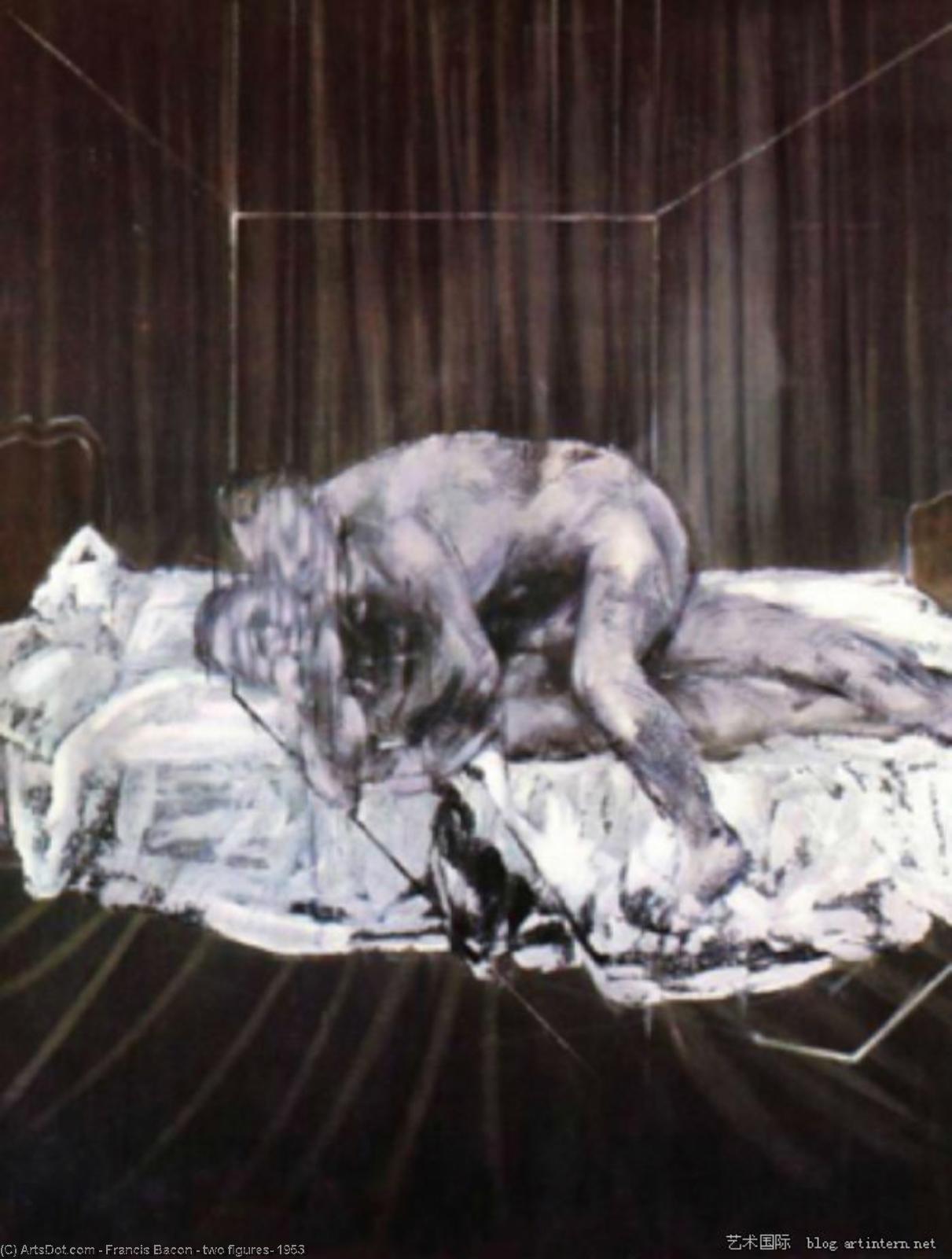 Buy Museum Art Reproductions two figures, 1953 by Francis Bacon (Inspired By) (1909-1992, Ireland) | ArtsDot.com