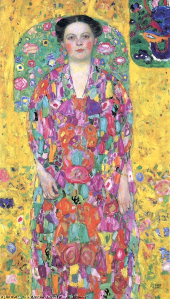 Buy Museum Art Reproductions Portrait of Eugenia Primavesi, 1913 by Gustave Klimt (1862-1918, Austria) | ArtsDot.com