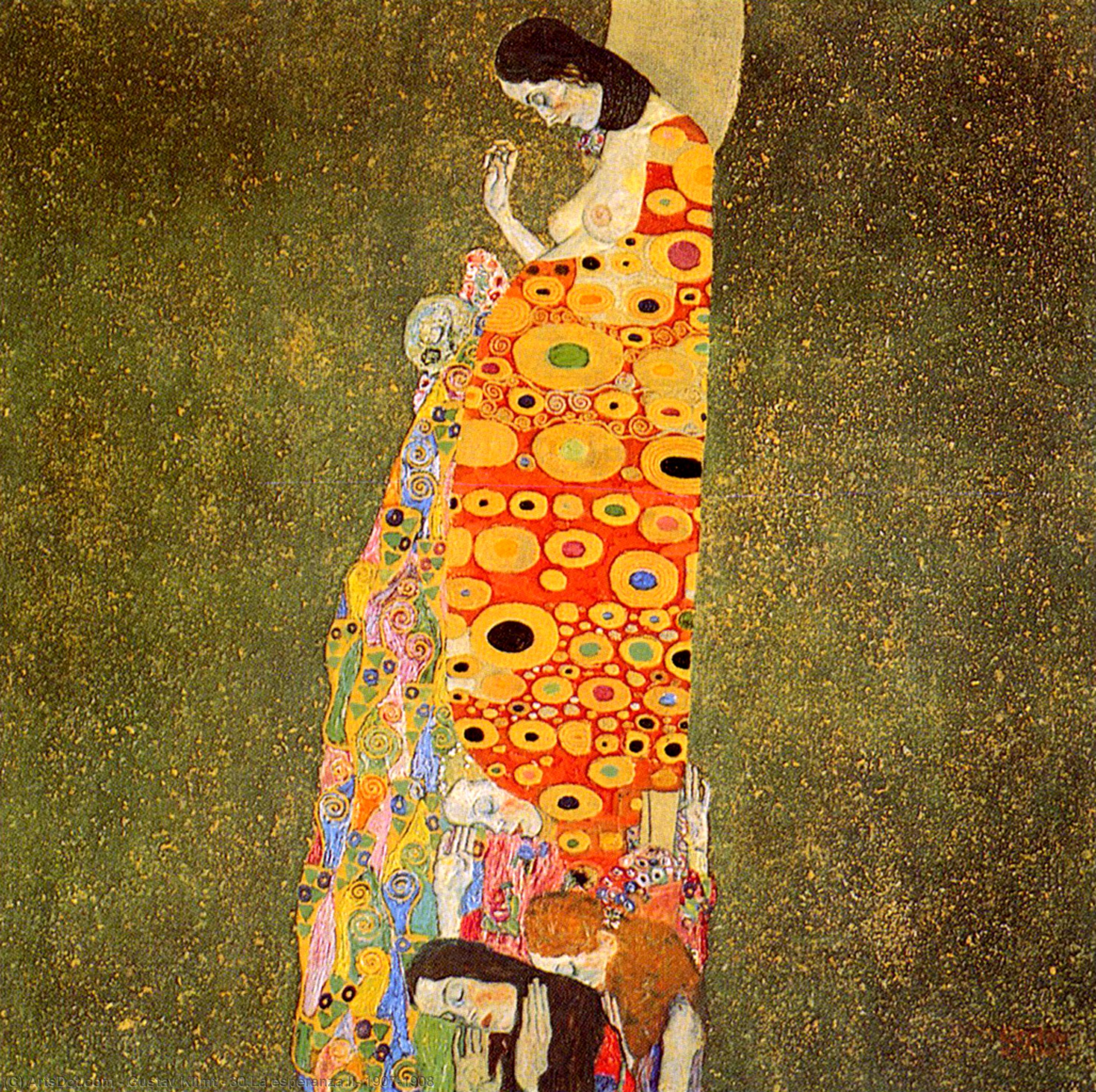 Order Paintings Reproductions 30.La esperanza II, 1907-1908 by Gustave Klimt (1862-1918, Austria) | ArtsDot.com