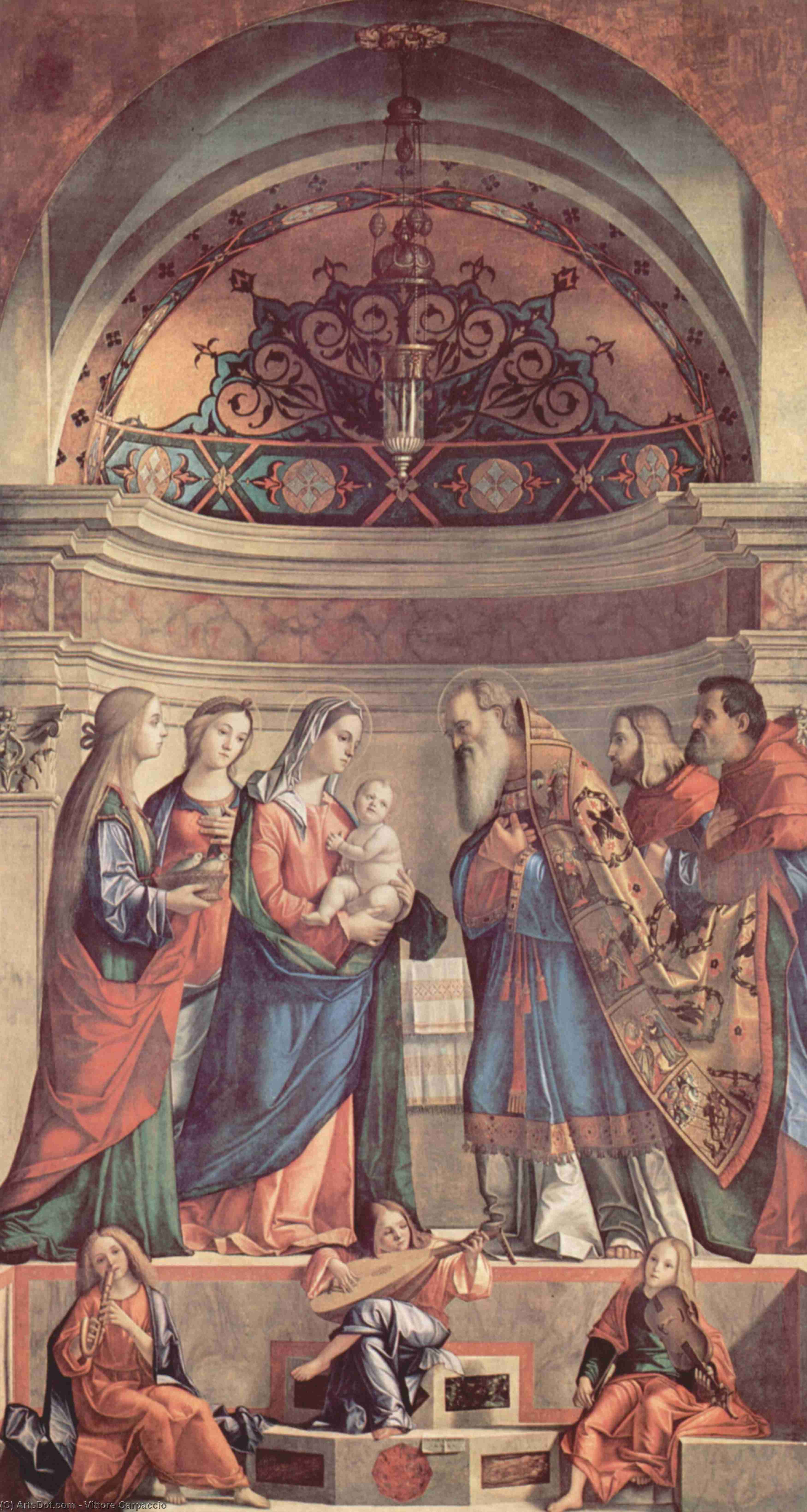 Order Oil Painting Replica Presentation in the Temple, 1510 by Vittore Carpaccio (1465-1526, Italy) | ArtsDot.com