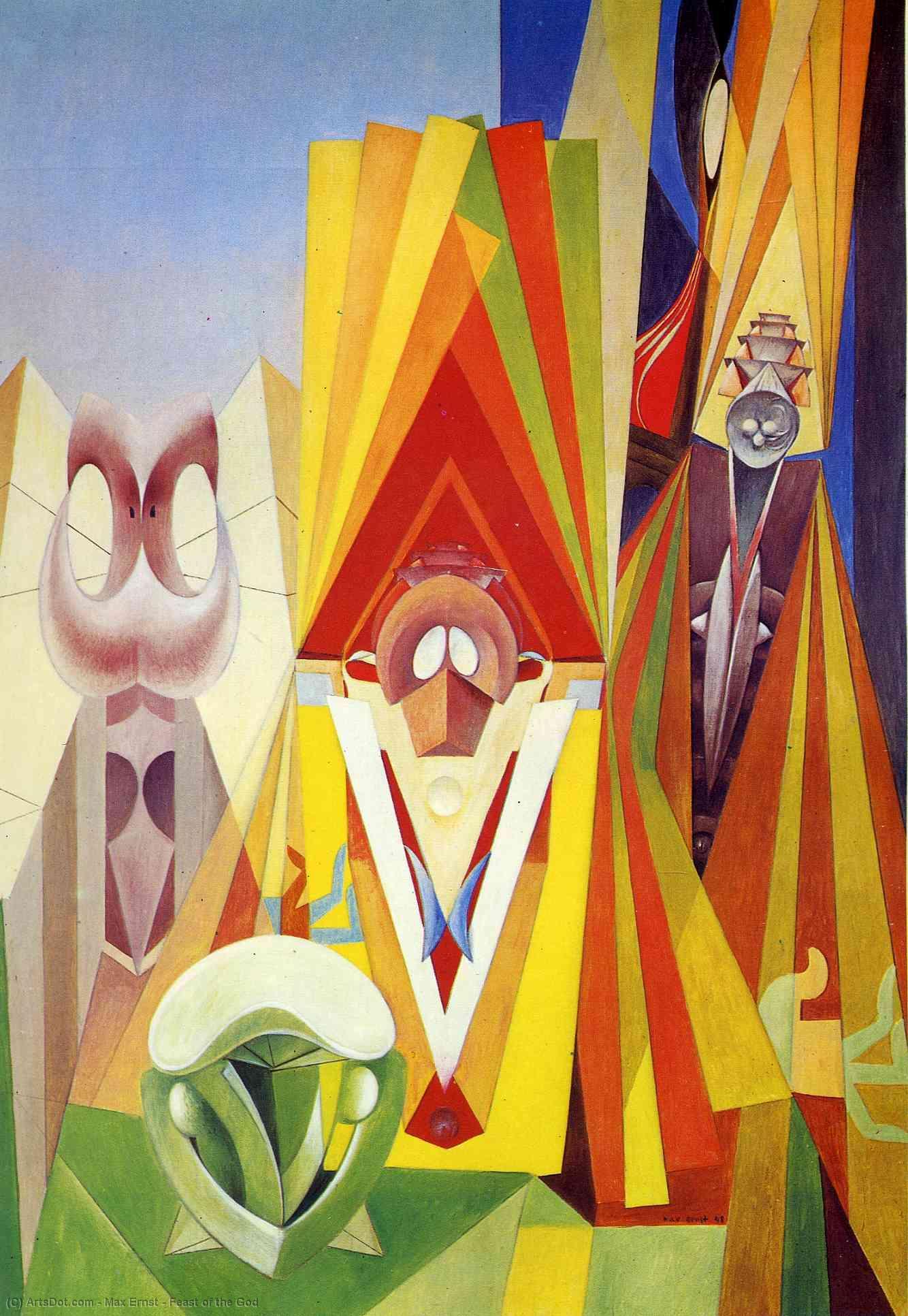 Buy Museum Art Reproductions Feast of the God, 1948 by Max Ernst (Inspired By) (1891-1976, Germany) | ArtsDot.com