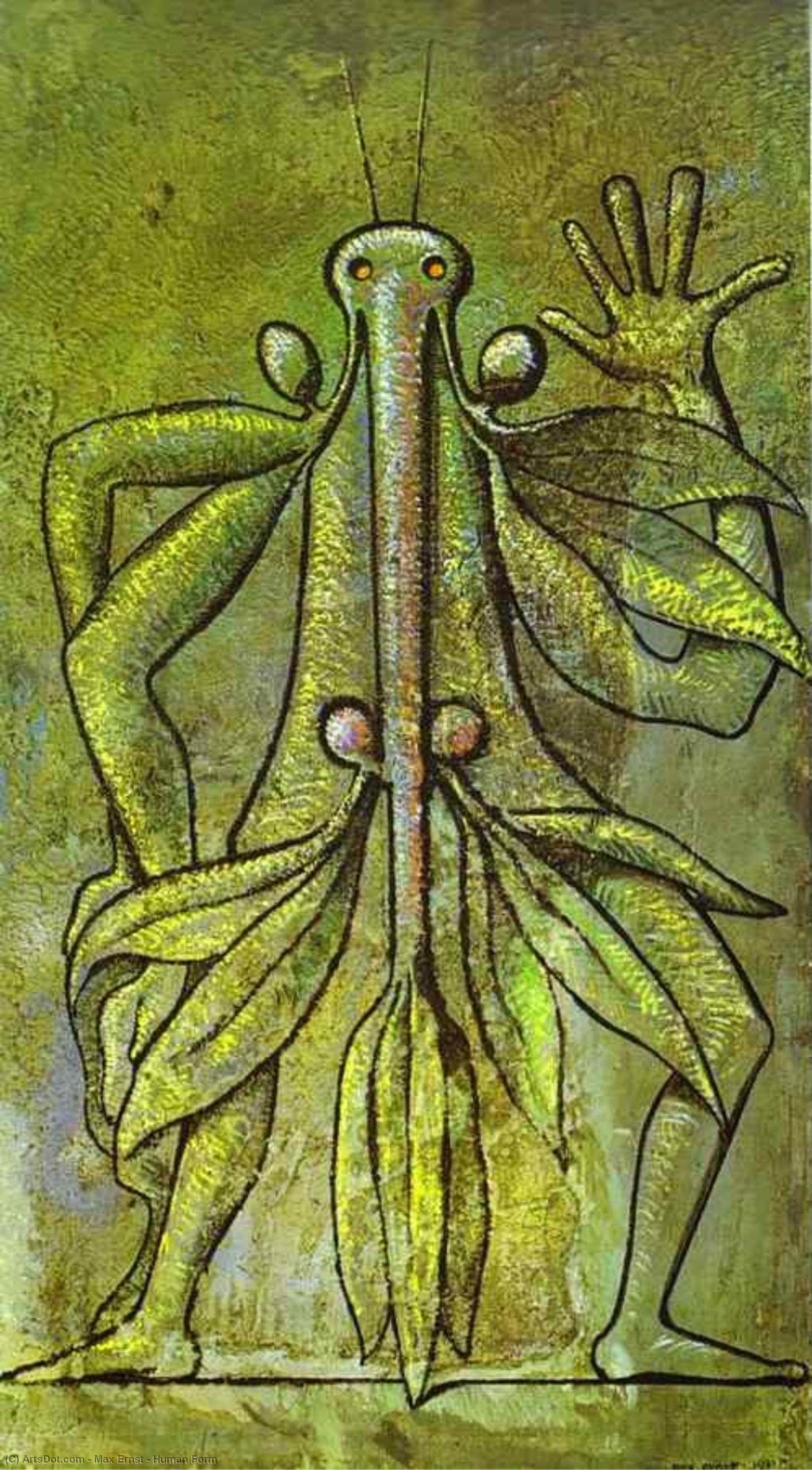 Order Art Reproductions Human Form, 1931 by Max Ernst (Inspired By) (1891-1976, Germany) | ArtsDot.com
