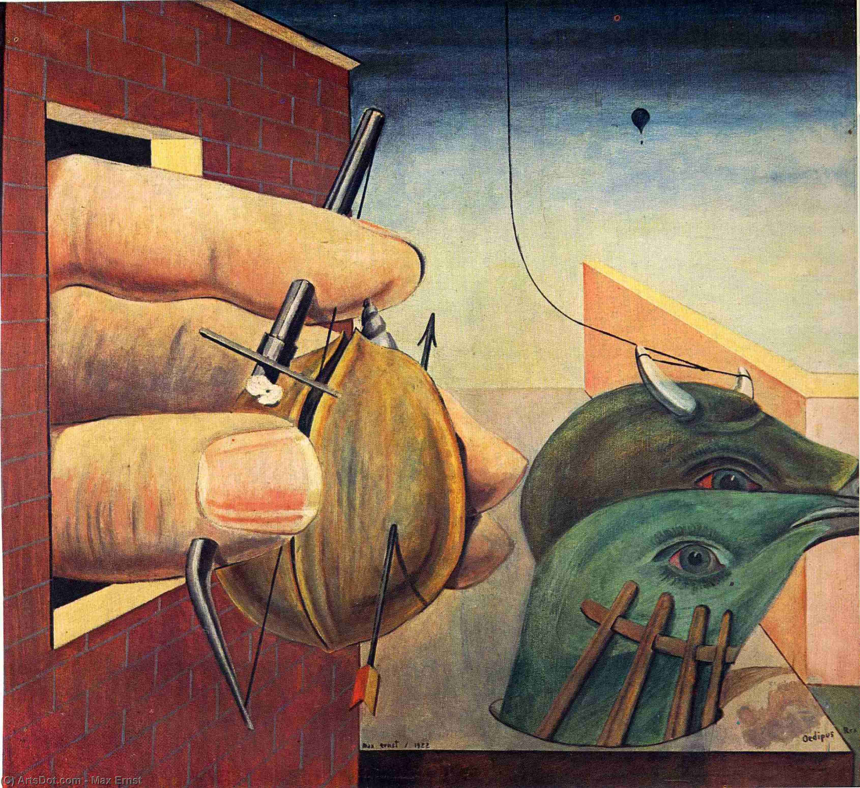 Order Oil Painting Replica Oedipus Rex, 1922 by Max Ernst (Inspired By) (1891-1976, Germany) | ArtsDot.com