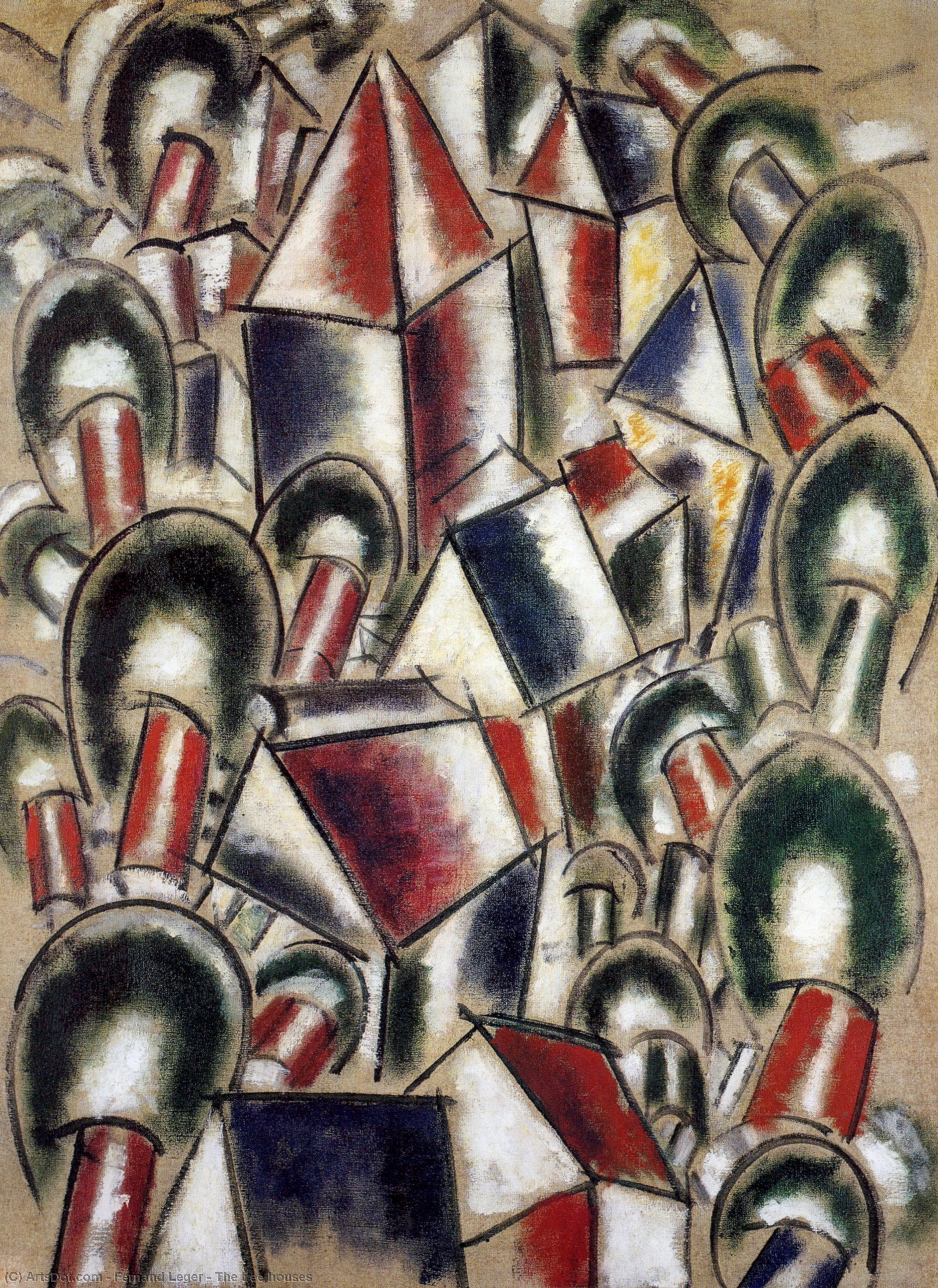 Buy Museum Art Reproductions The tree houses, 1914 by Fernand Leger (Inspired By) (1881-1955, France) | ArtsDot.com