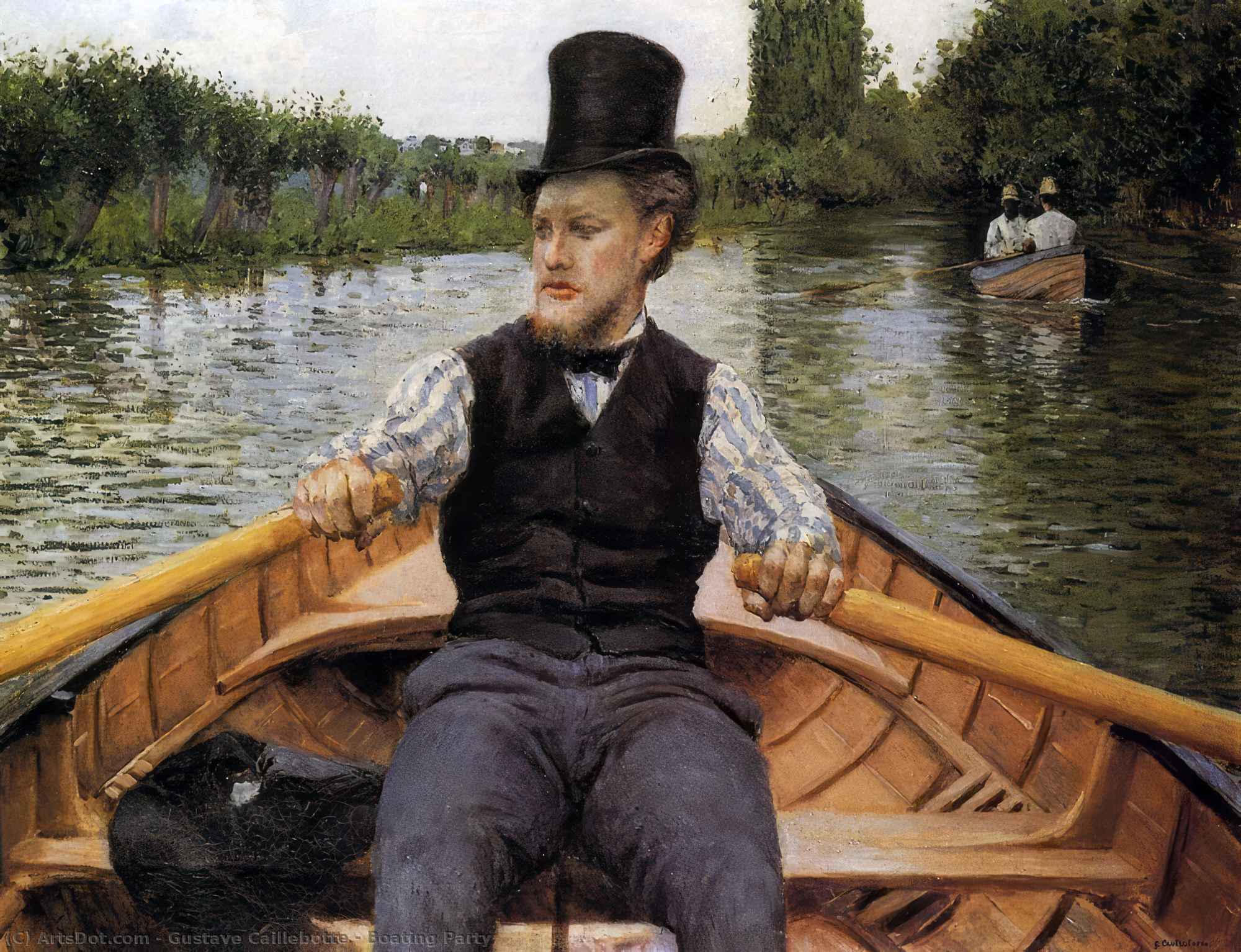 Buy Museum Art Reproductions Boating Party by Gustave Caillebotte (1848-1894, France) | ArtsDot.com