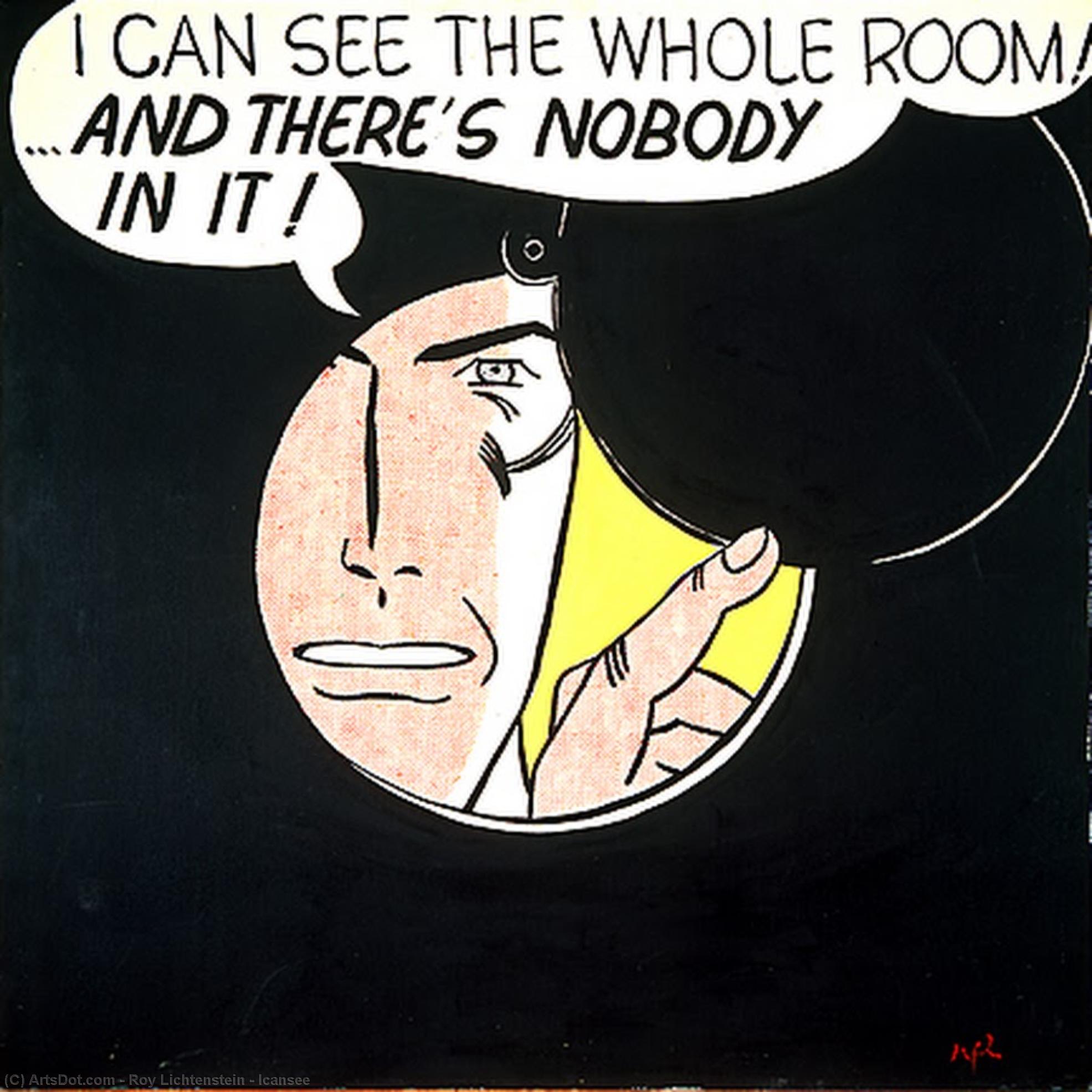 Order Art Reproductions Icansee, 1961 by Roy Lichtenstein (Inspired By) (1923-1997, United States) | ArtsDot.com