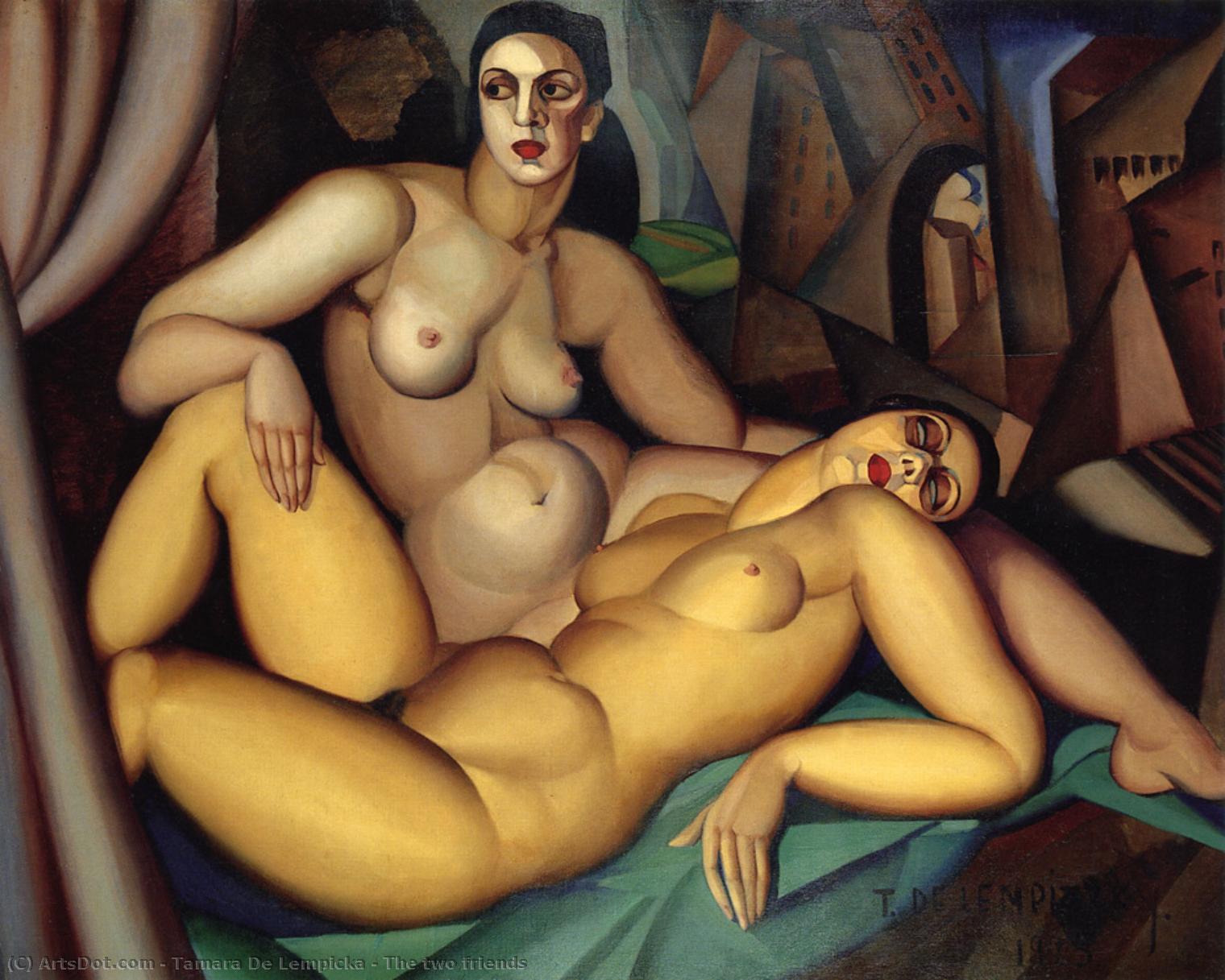 Order Oil Painting Replica The two friends, 1923 by Tamara De Lempicka (Inspired By) (1898-1980, Poland) | ArtsDot.com