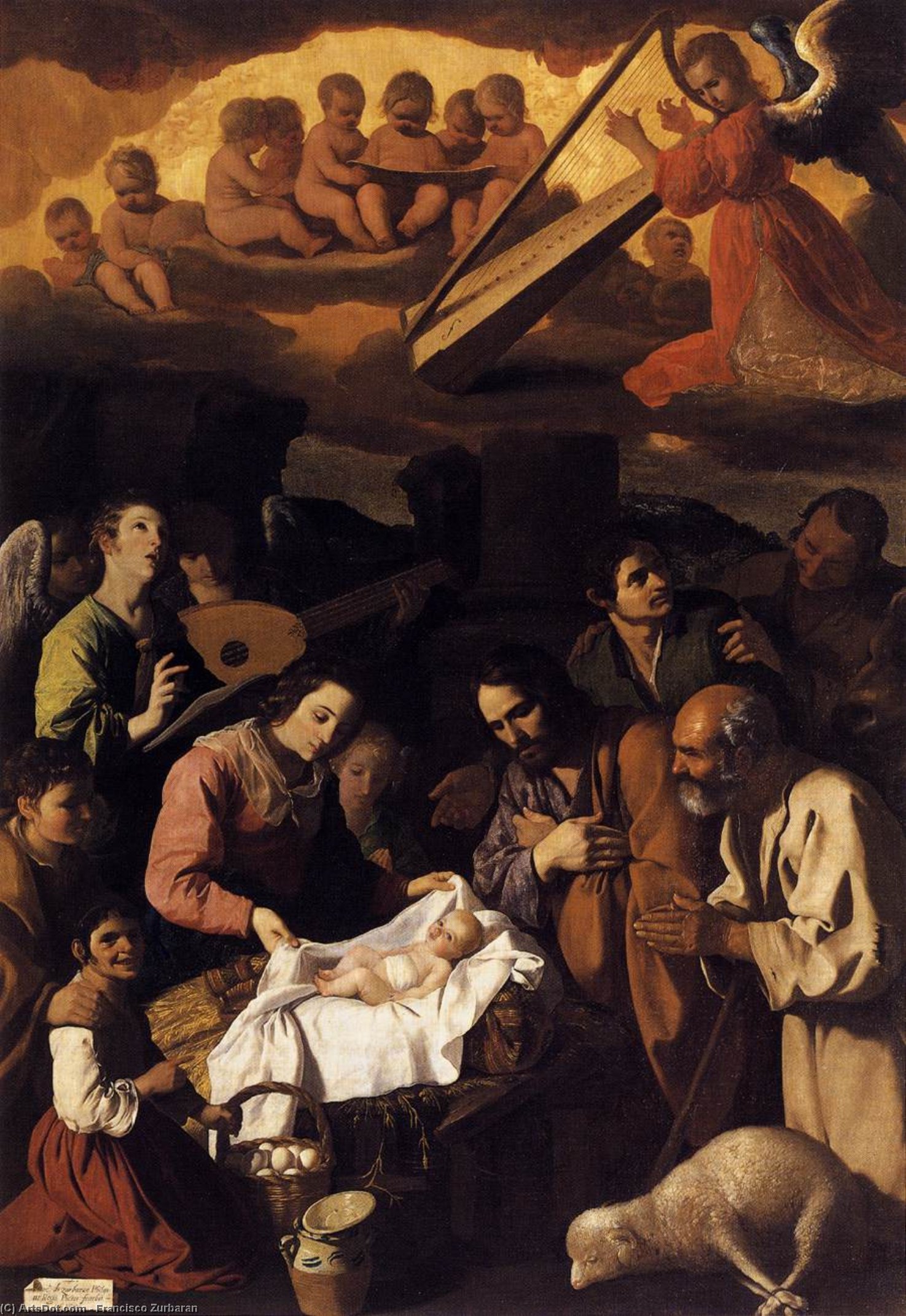 Buy Museum Art Reproductions The Adoration of the Shepherds by Francisco Zurbaran (1598-1664, Spain) | ArtsDot.com