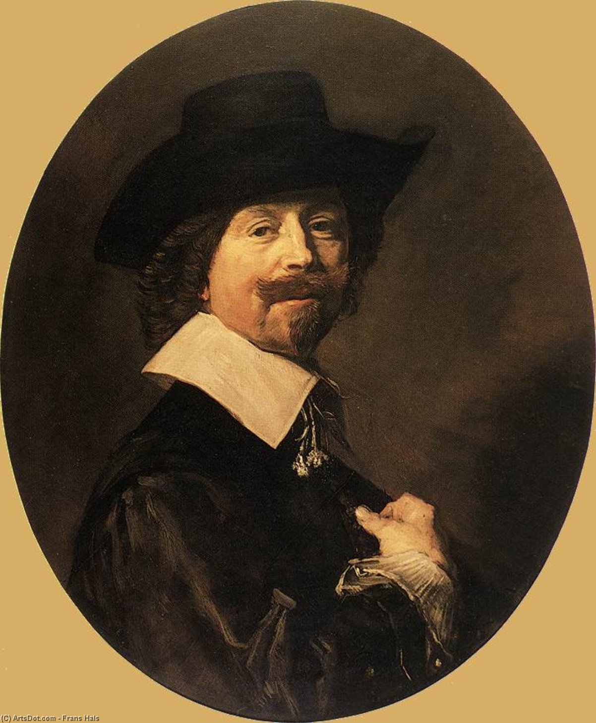 Order Oil Painting Replica Portrait of a Man6 by Frans Hals (1580-1666, Belgium) | ArtsDot.com