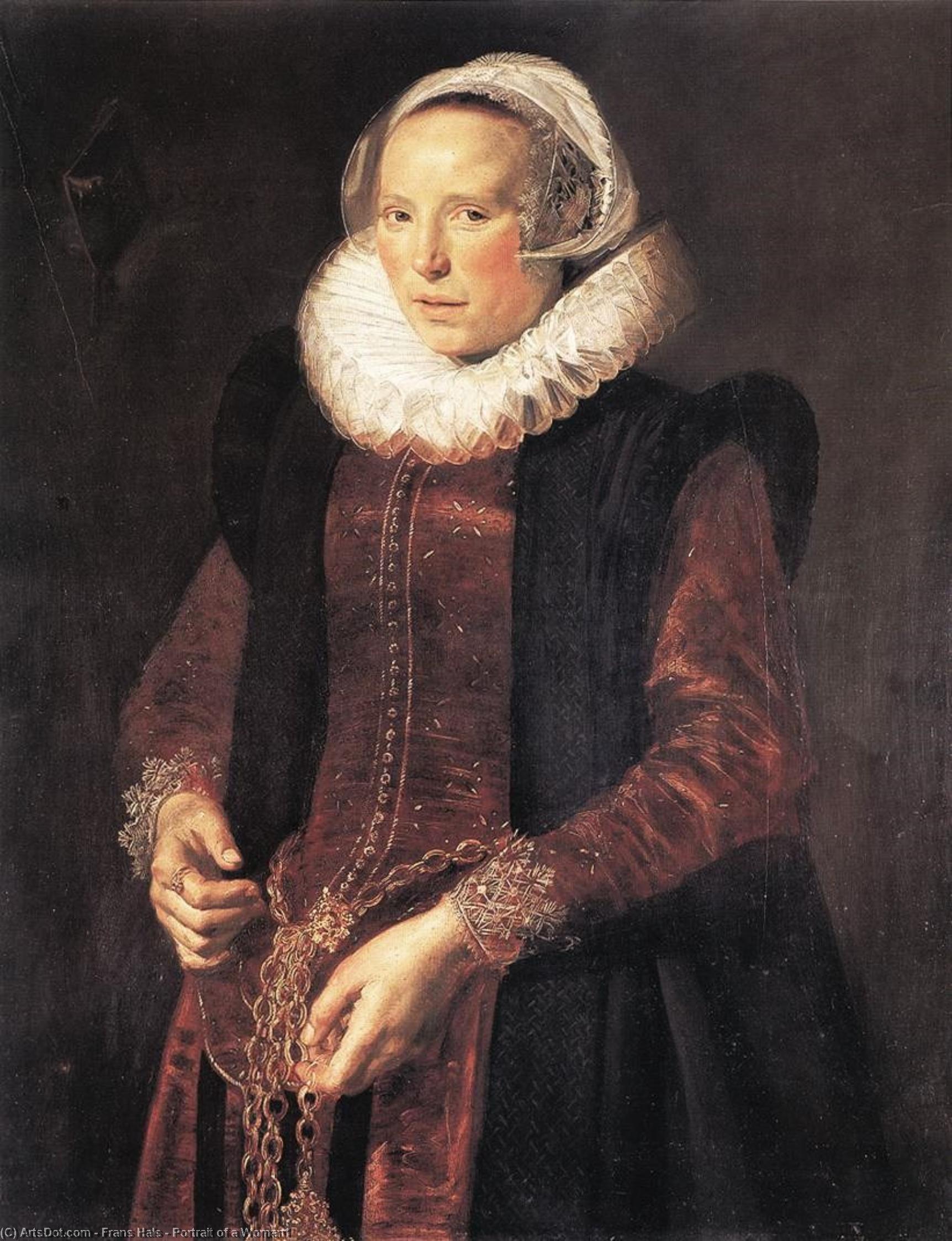 Order Paintings Reproductions Portrait of a Woman1 by Frans Hals (1580-1666, Belgium) | ArtsDot.com
