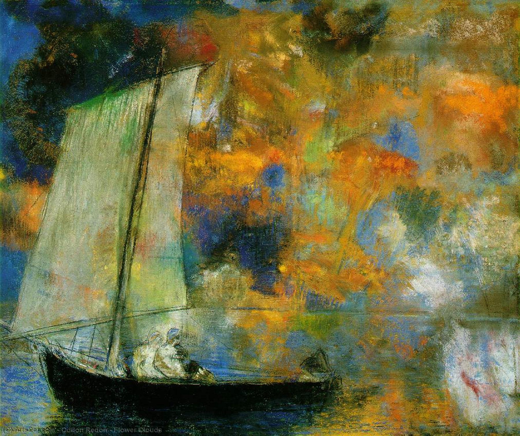 Order Oil Painting Replica Flower Clouds, 1903 by Odilon Redon (1840-1916, France) | ArtsDot.com