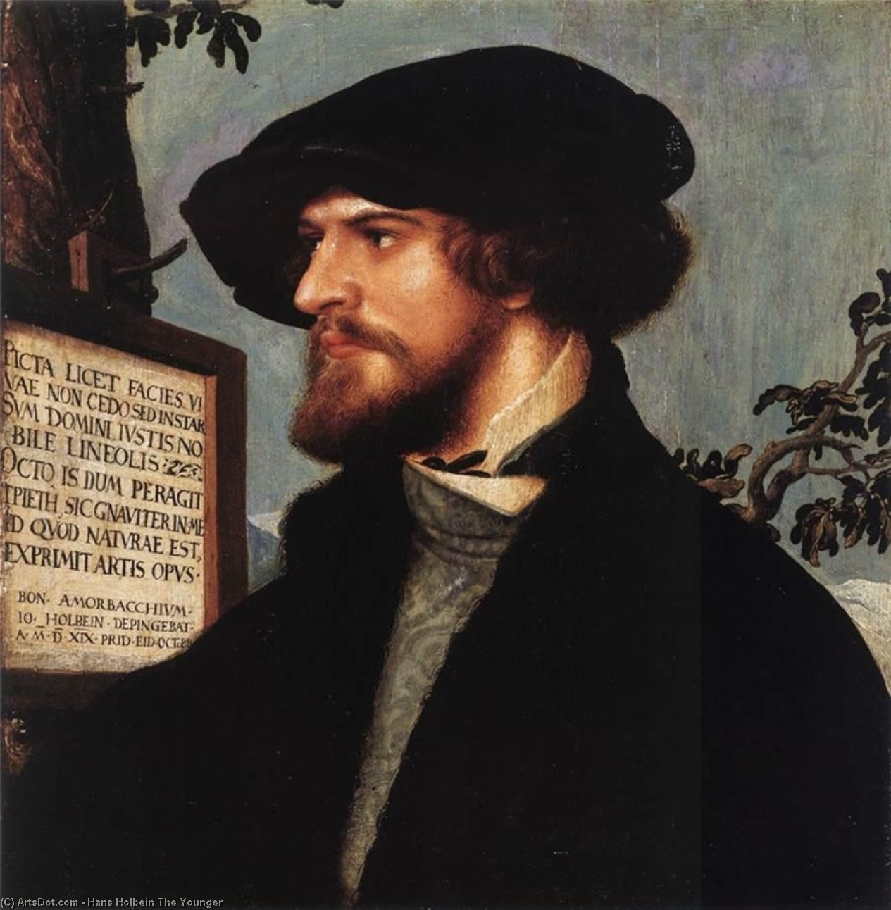 Buy Museum Art Reproductions Portrait of Bonifacius Amerbach, 1519 by Hans Holbein The Younger (1497-1543, Italy) | ArtsDot.com