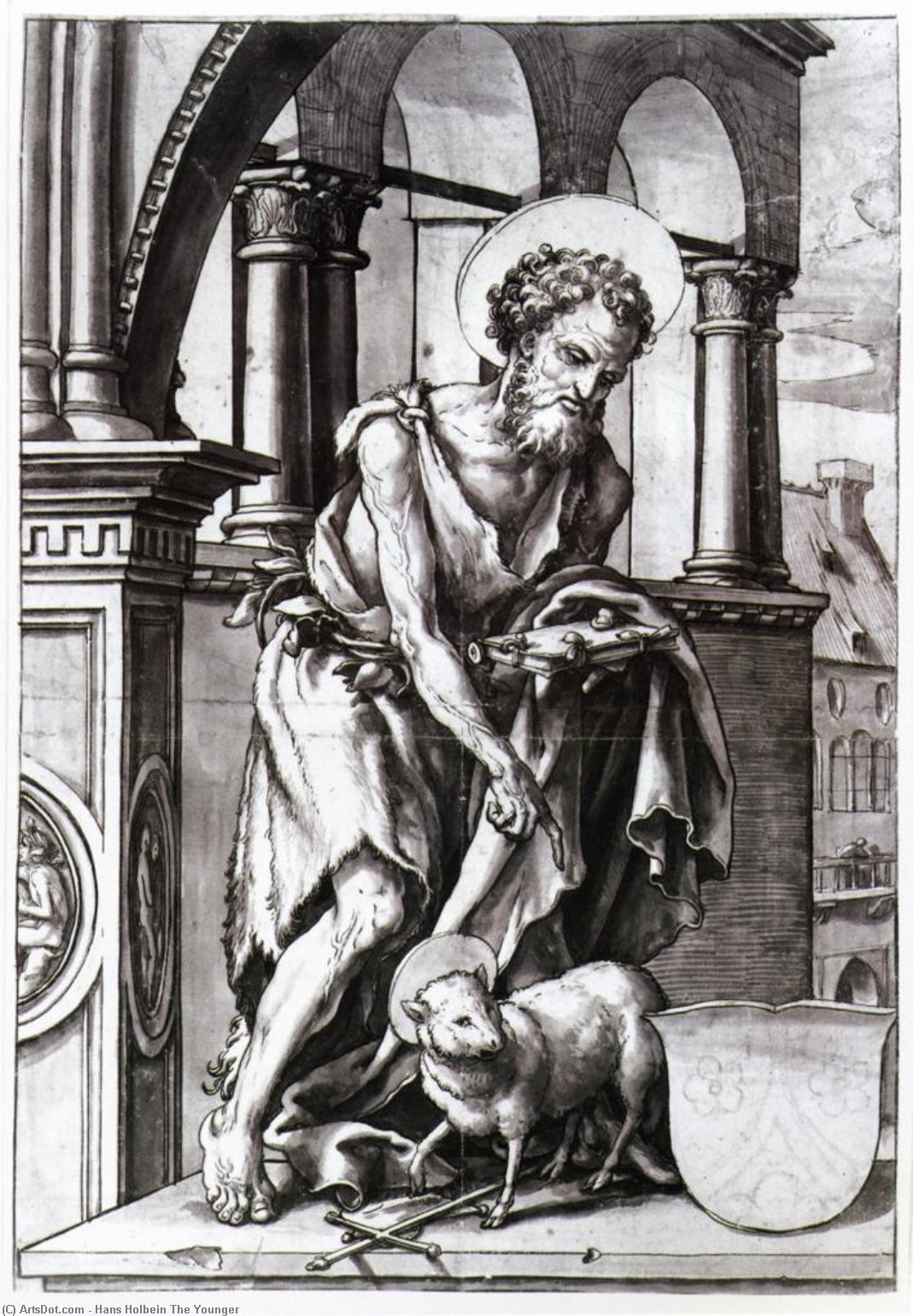 Buy Museum Art Reproductions St. John the Baptist, 1519 by Hans Holbein The Younger (1497-1543, Italy) | ArtsDot.com