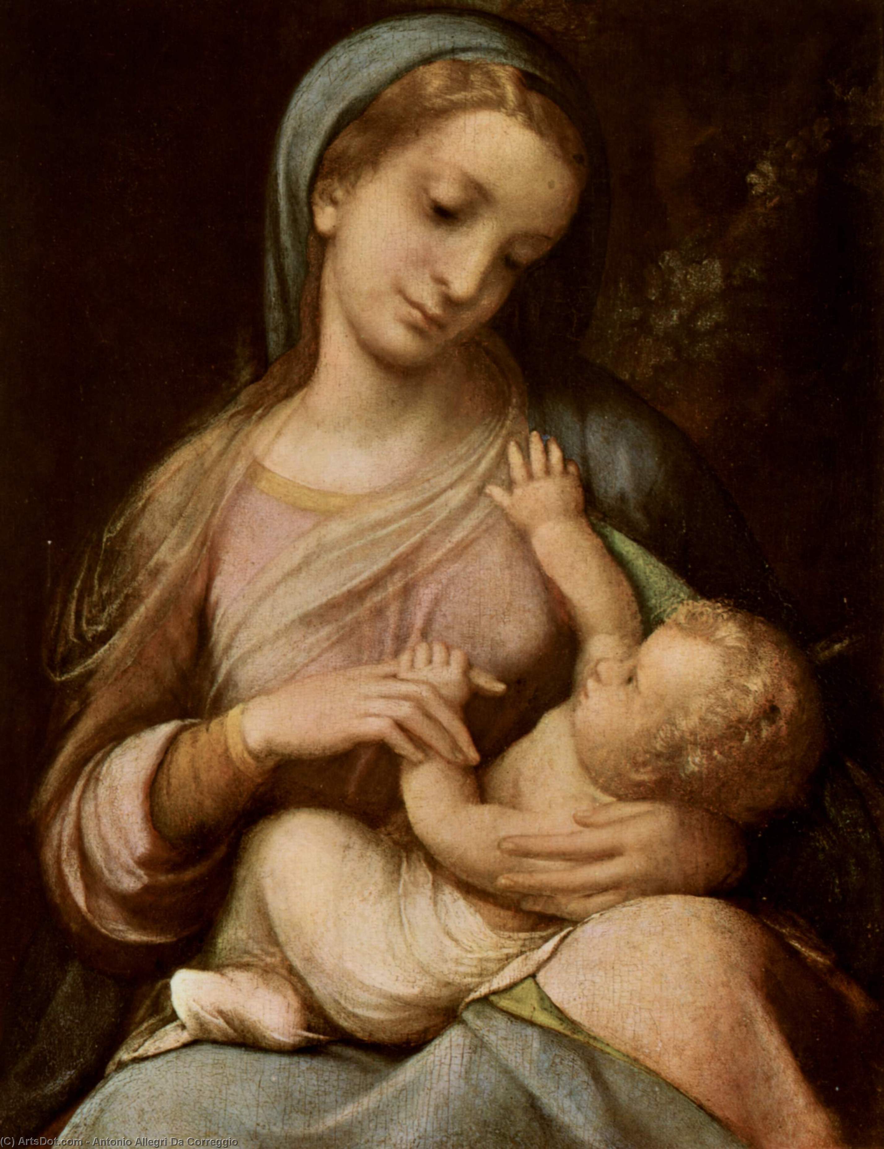 Order Artwork Replica Madonna Campori by Antonio Allegri Da Correggio (1489-1534, Italy) | ArtsDot.com
