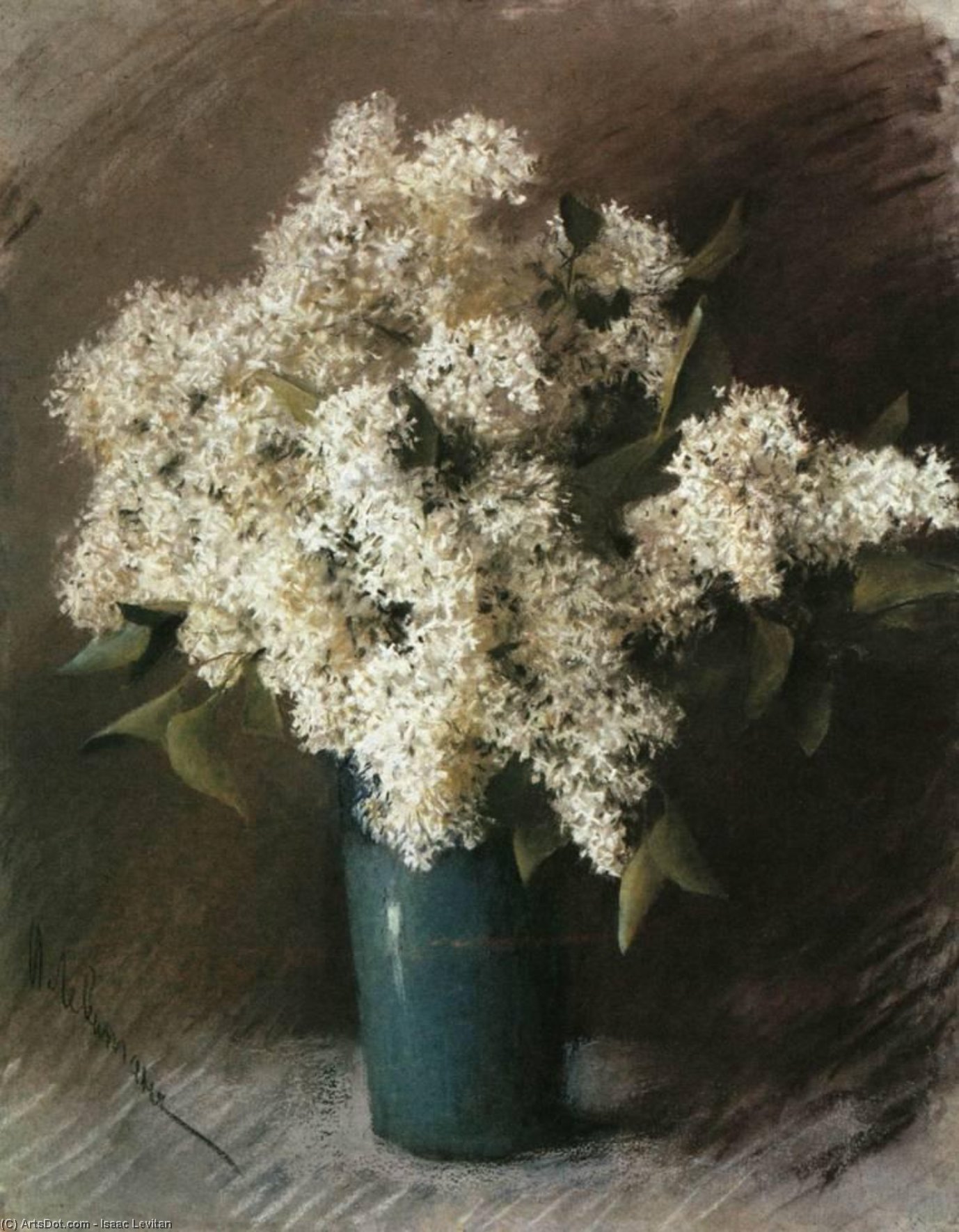 Order Oil Painting Replica White Lilac, 1895 by Isaak Ilyich Levitan (1860-1900, Russia) | ArtsDot.com