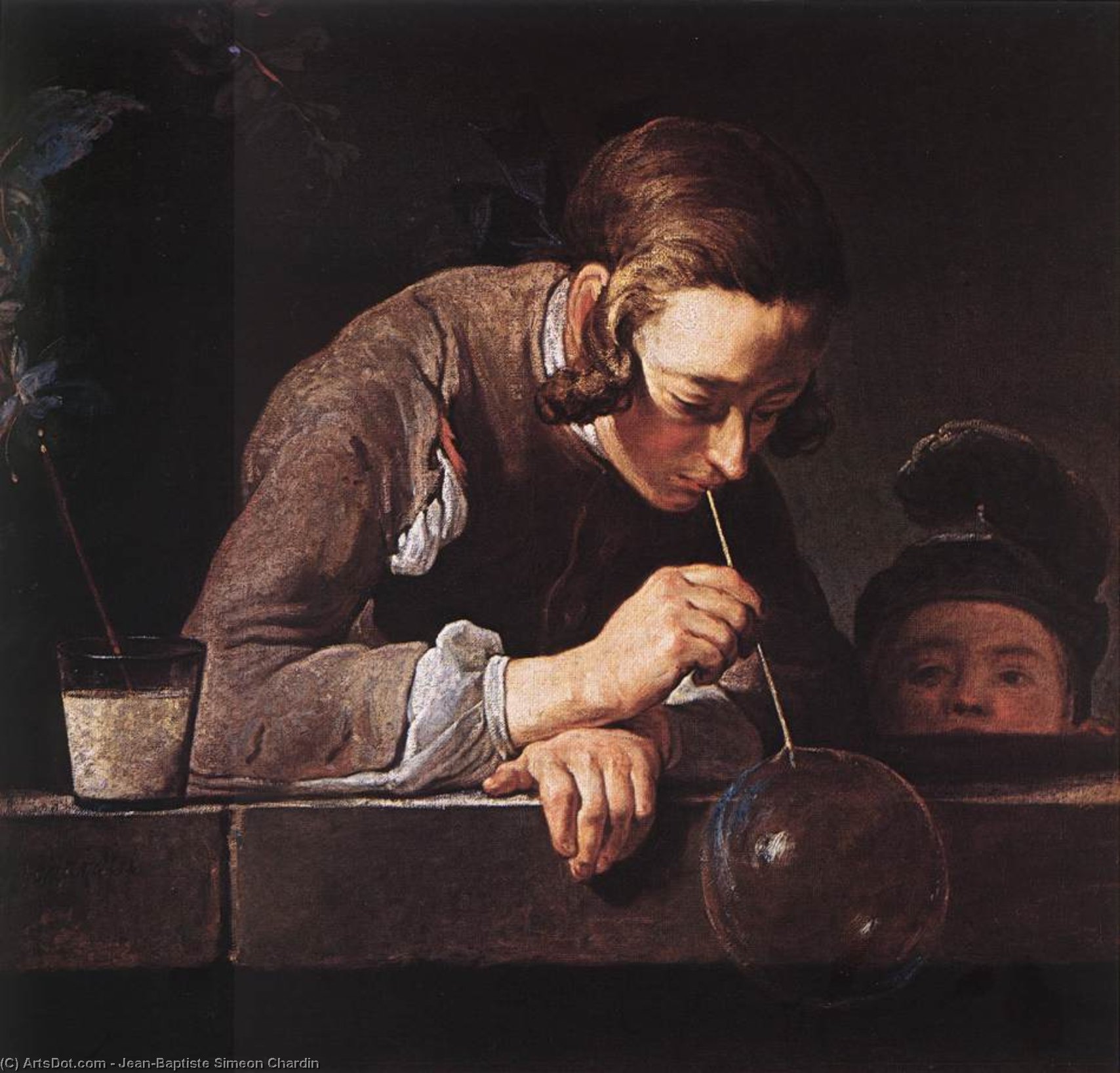 Buy Museum Art Reproductions The Soap Bubble by Jean-Baptiste Simeon Chardin (1699-1779, France) | ArtsDot.com