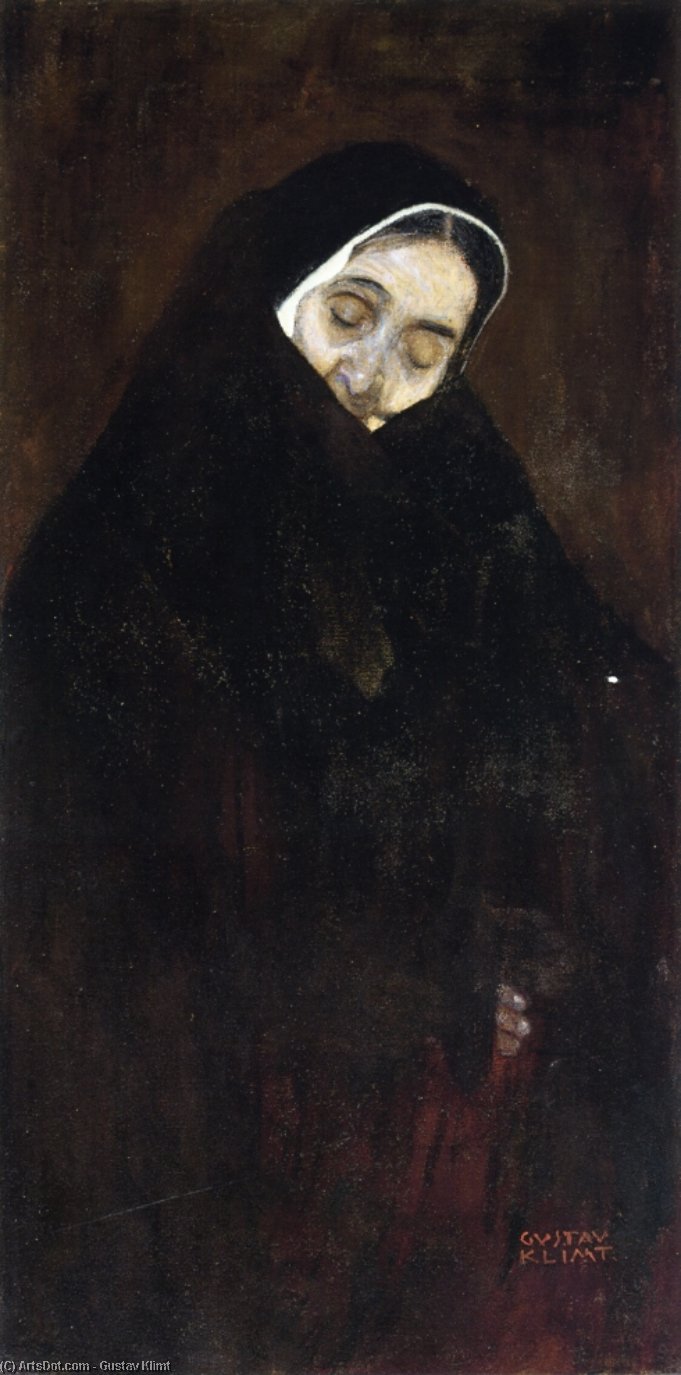 Buy Museum Art Reproductions Old Woman, 1909 by Gustave Klimt (1862-1918, Austria) | ArtsDot.com