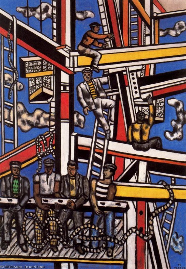 Order Art Reproductions String Constructors by Fernand Leger (Inspired By) (1881-1955, France) | ArtsDot.com