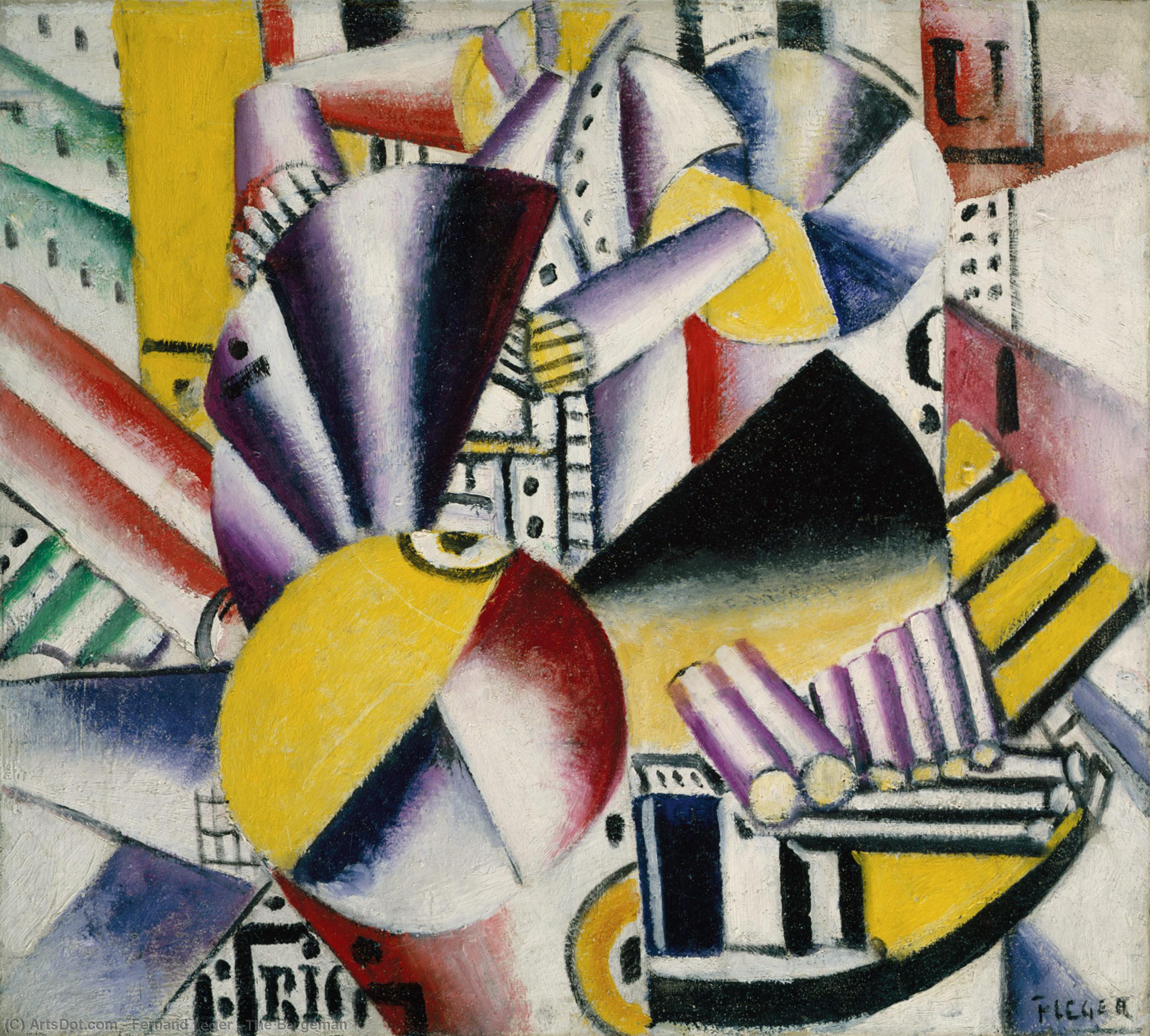 Buy Museum Art Reproductions The Bargeman by Fernand Leger (Inspired By) (1881-1955, France) | ArtsDot.com
