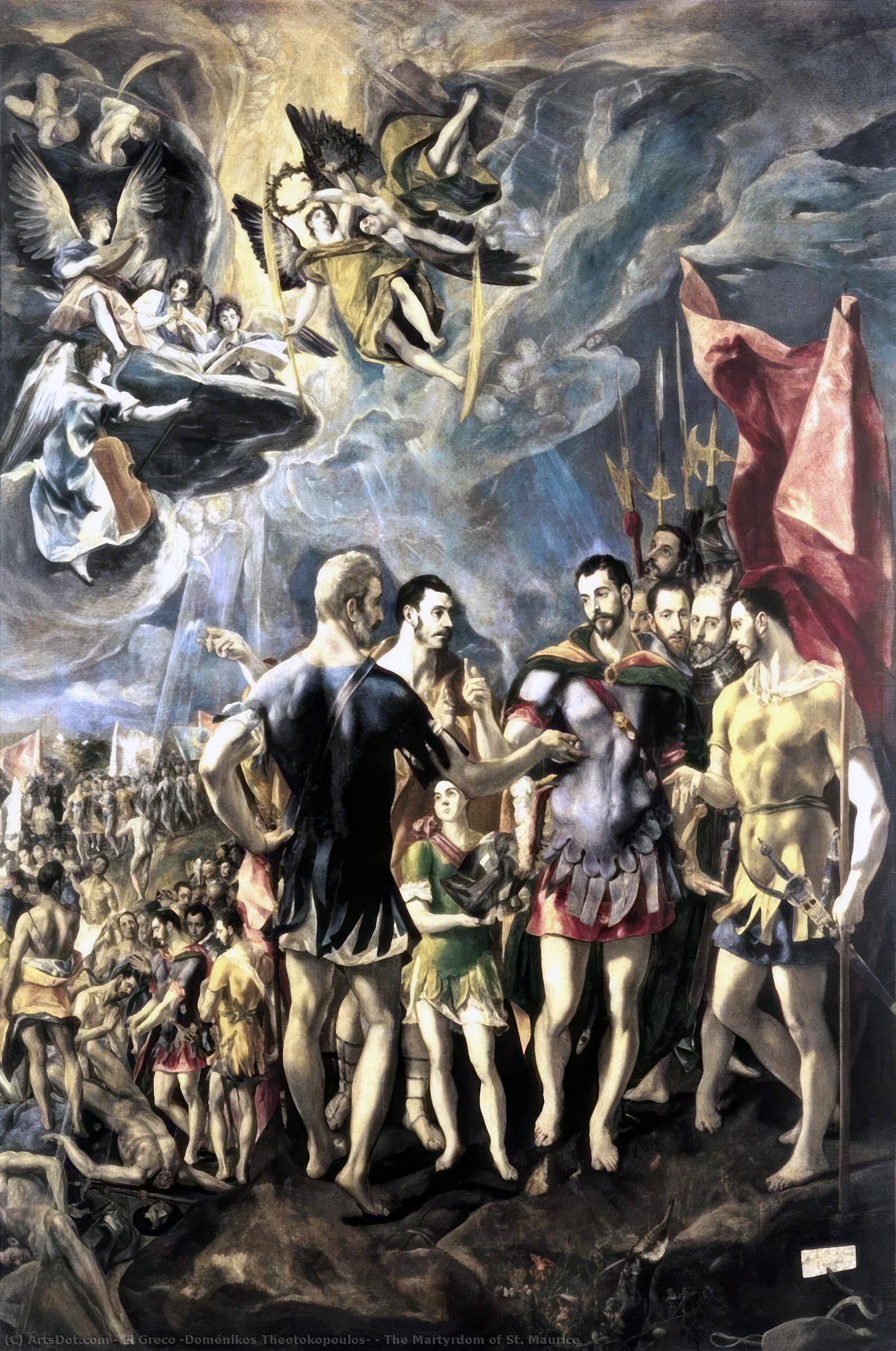 Order Artwork Replica The Martyrdom of St. Maurice by El Greco (Doménikos Theotokopoulos) (1541-1614, Greece) | ArtsDot.com