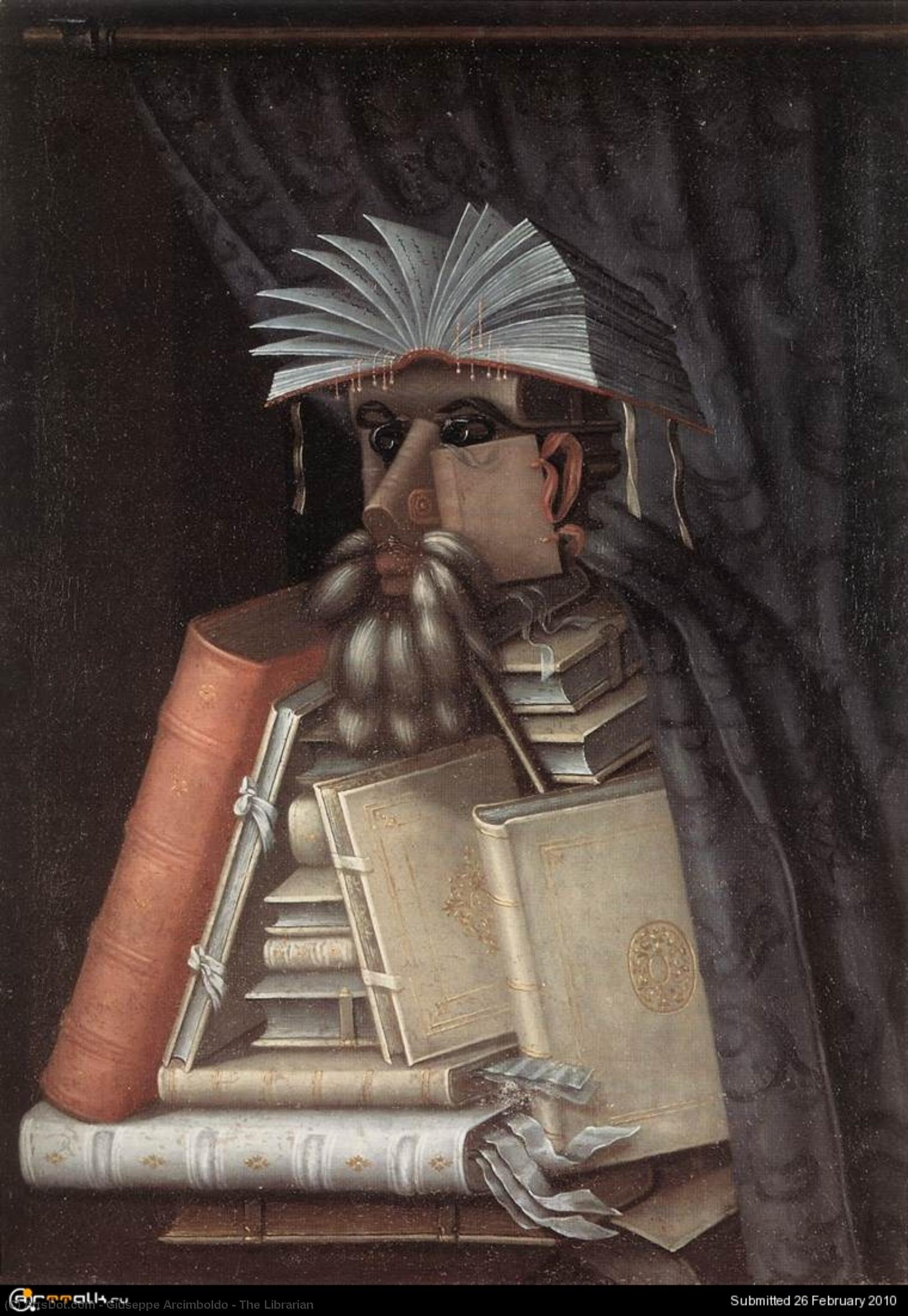 Buy Museum Art Reproductions The Librarian, 1566 by Giuseppe Arcimboldo (1527-1593, Italy) | ArtsDot.com