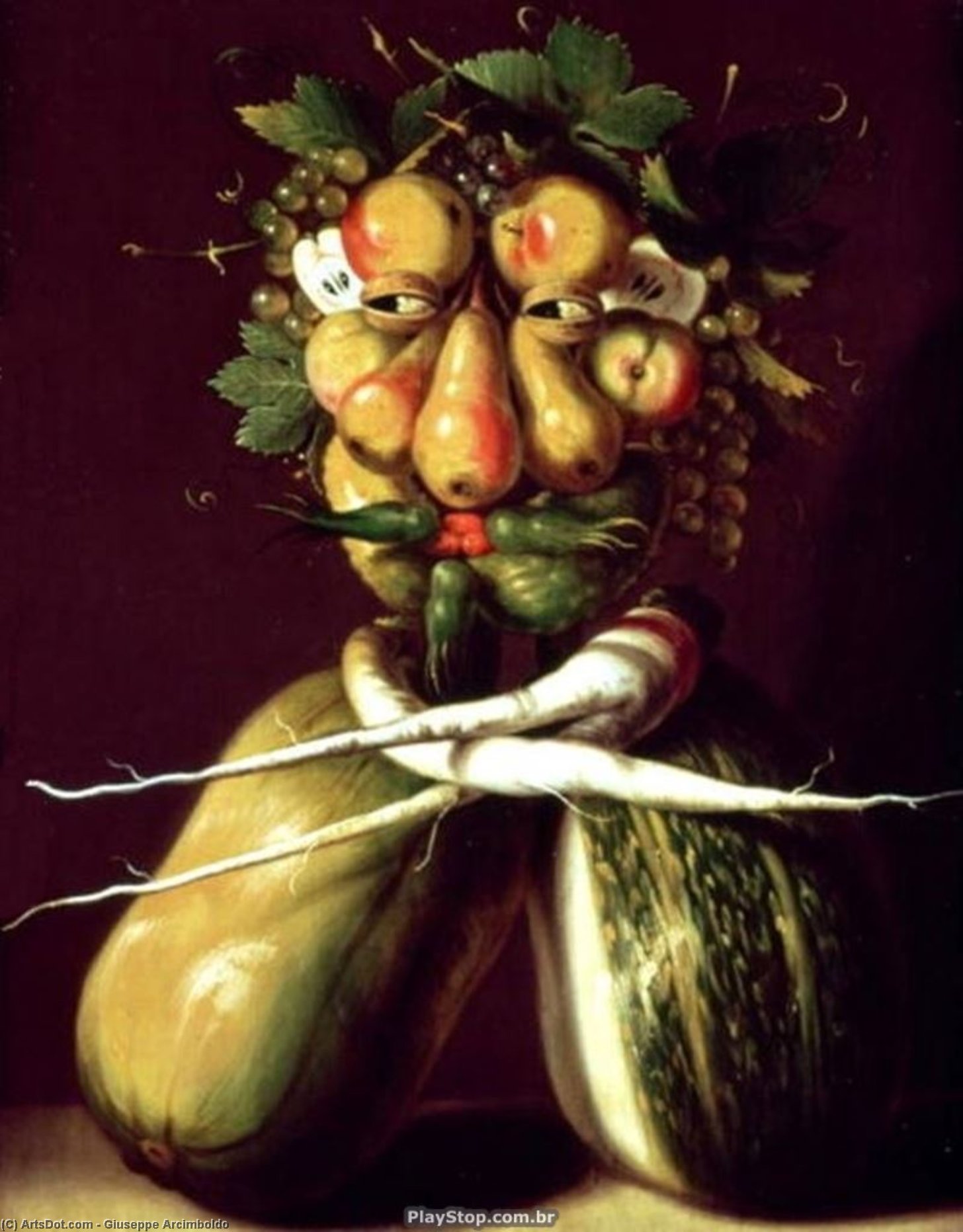 Order Oil Painting Replica Whimsical Portrait by Giuseppe Arcimboldo (1527-1593, Italy) | ArtsDot.com