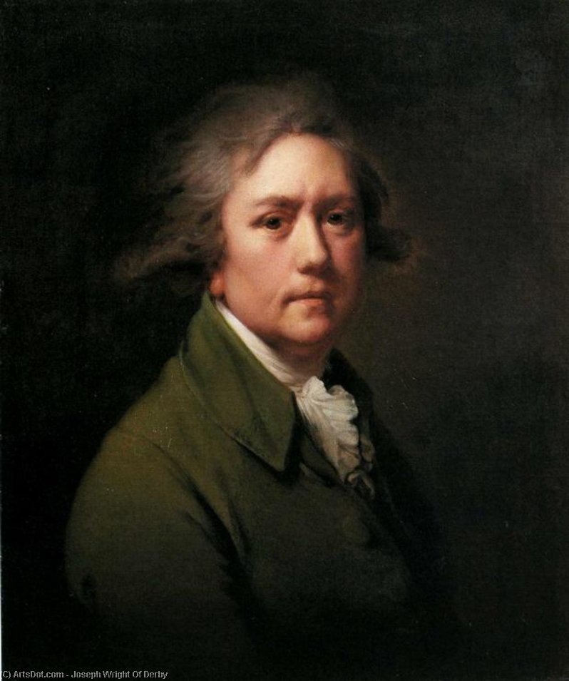 Buy Museum Art Reproductions Self-Portrait at the Age of about Fifty by Joseph Wright Of Derby (1734-1797, United Kingdom) | ArtsDot.com