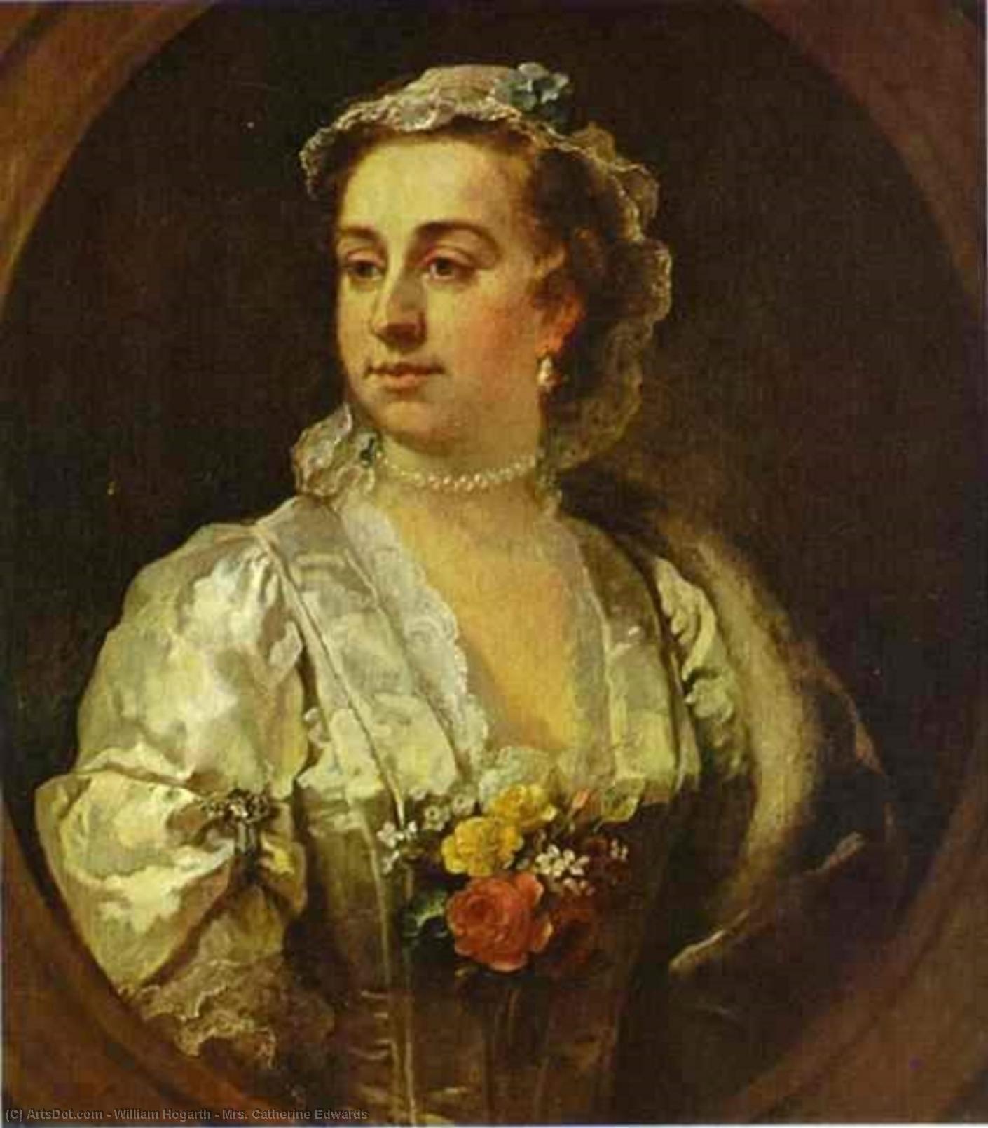 Buy Museum Art Reproductions Mrs. Catherine Edwards by William Hogarth (1697-1764, United Kingdom) | ArtsDot.com