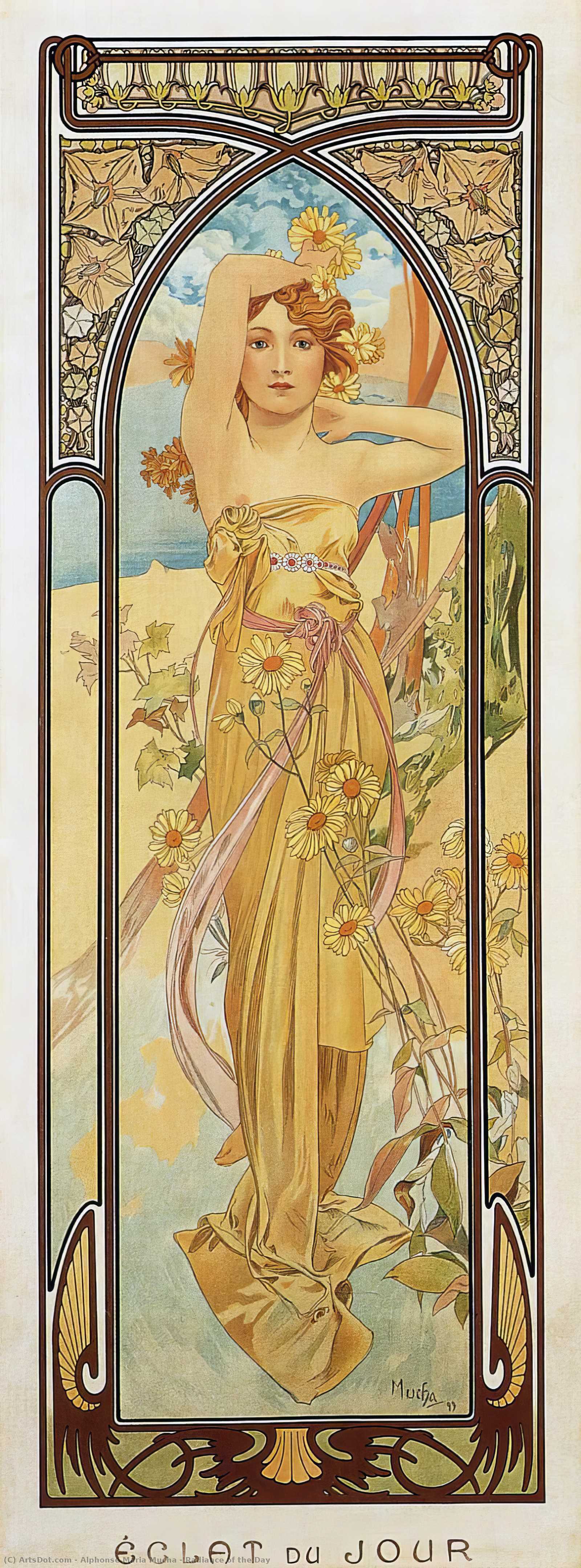 Order Artwork Replica Radiance of the Day by Alphonse Maria Mucha (1860-1939, Czech Republic) | ArtsDot.com