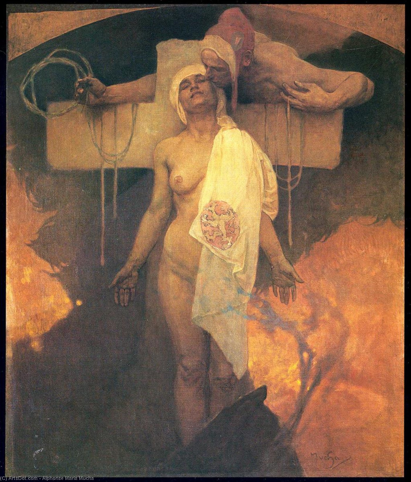 Order Art Reproductions France Embraces Bohemia by Alphonse Maria Mucha (1860-1939, Czech Republic) | ArtsDot.com