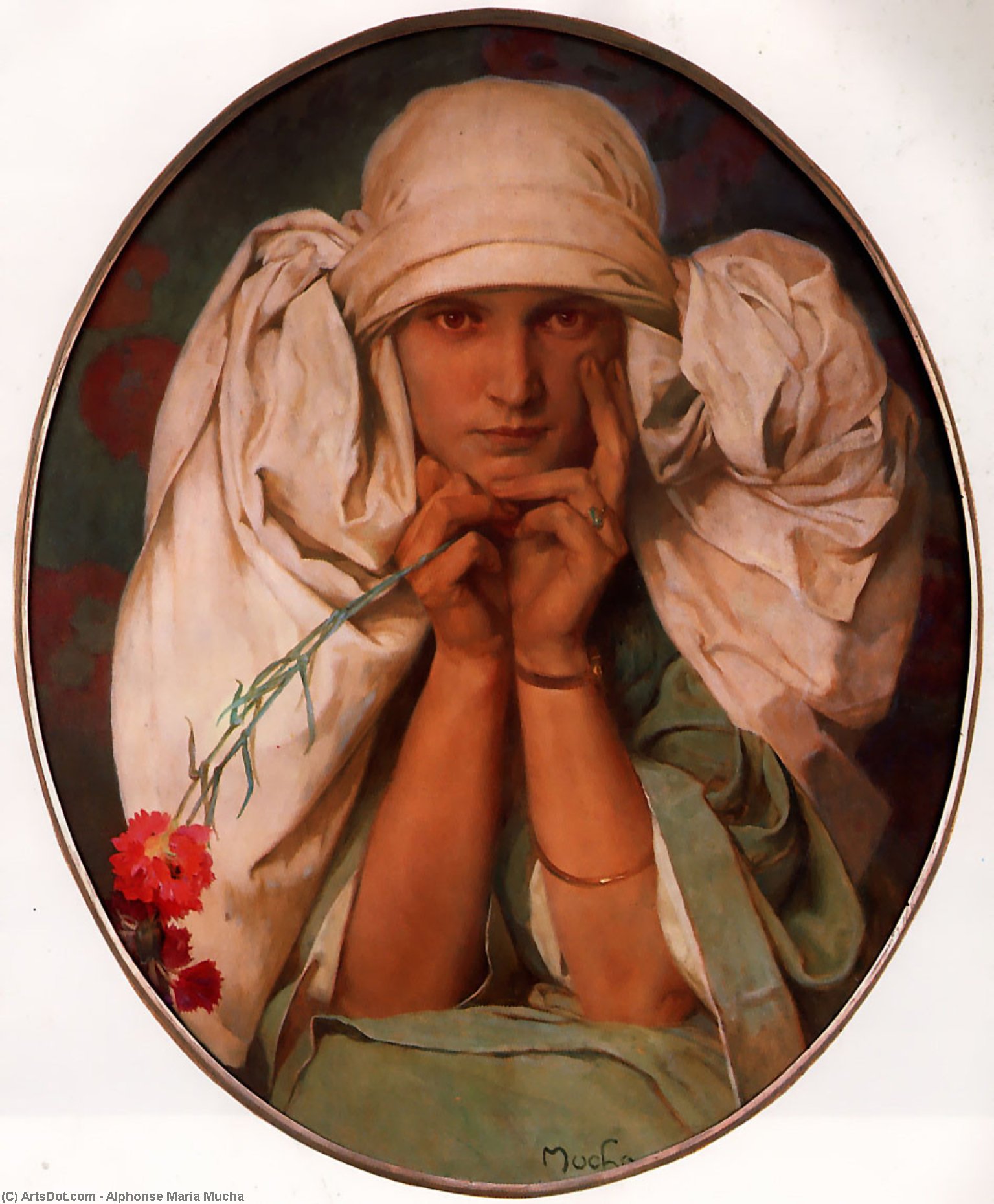 Buy Museum Art Reproductions Jaroslava by Alphonse Maria Mucha (1860-1939, Czech Republic) | ArtsDot.com