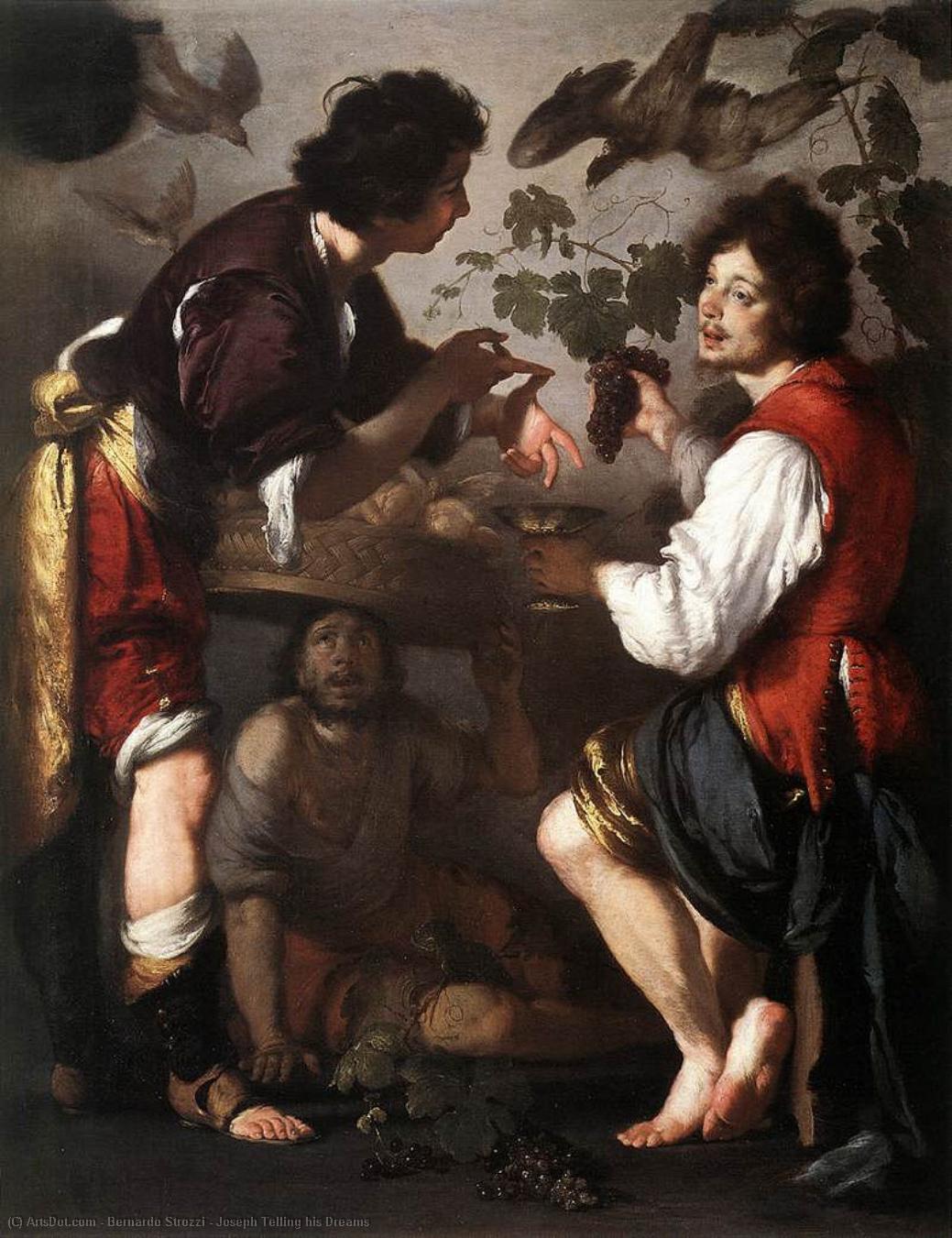 Order Oil Painting Replica Joseph Telling his Dreams, 1626 by Bernardo Strozzi (1581-1644, Italy) | ArtsDot.com