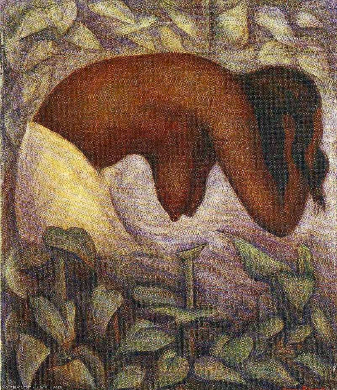 Buy Museum Art Reproductions Bather of Tehuantepec, 1923 by Diego Rivera (Inspired By) (1886-1957, Mexico) | ArtsDot.com