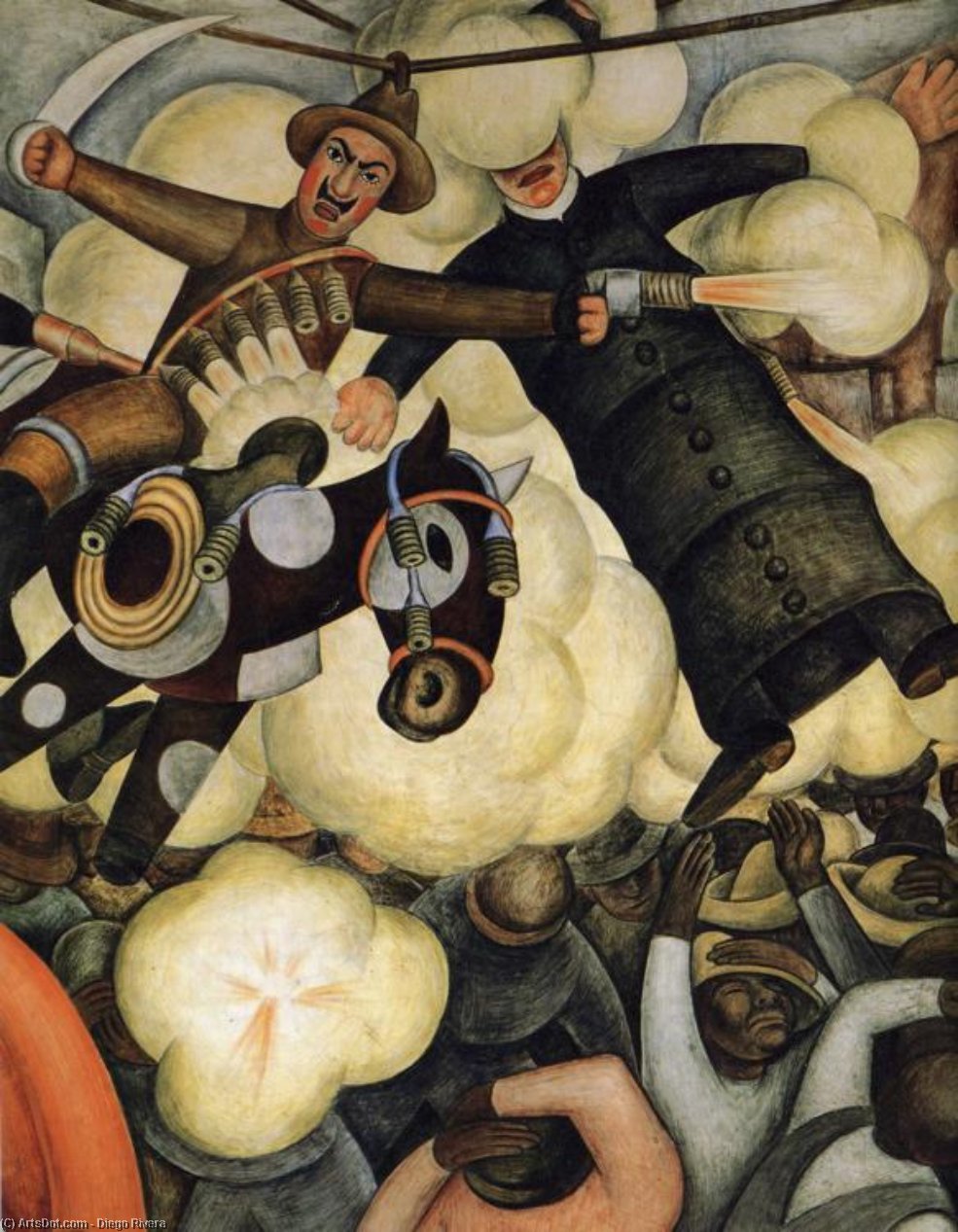 Buy Museum Art Reproductions The Burning of the Judases by Diego Rivera (Inspired By) (1886-1957, Mexico) | ArtsDot.com