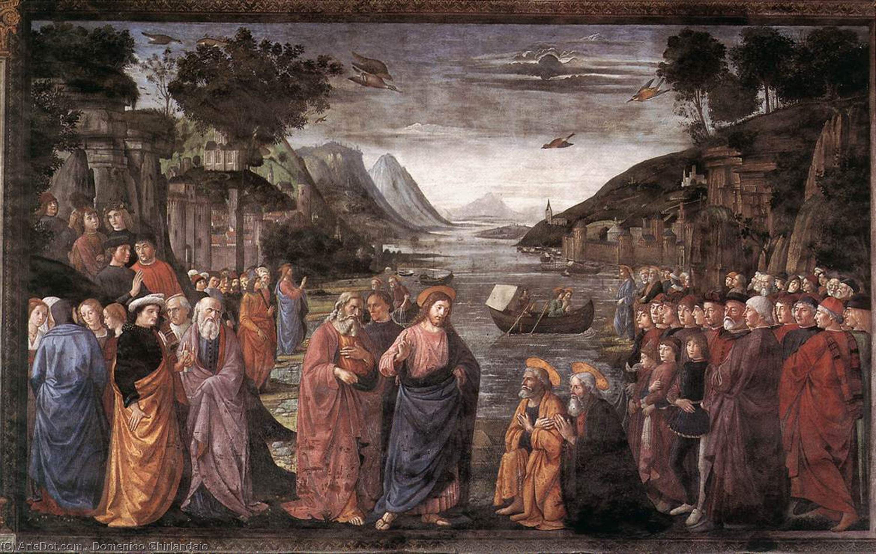Buy Museum Art Reproductions Calling of the First Apostles by Domenico Ghirlandaio (1449-1494, Italy) | ArtsDot.com