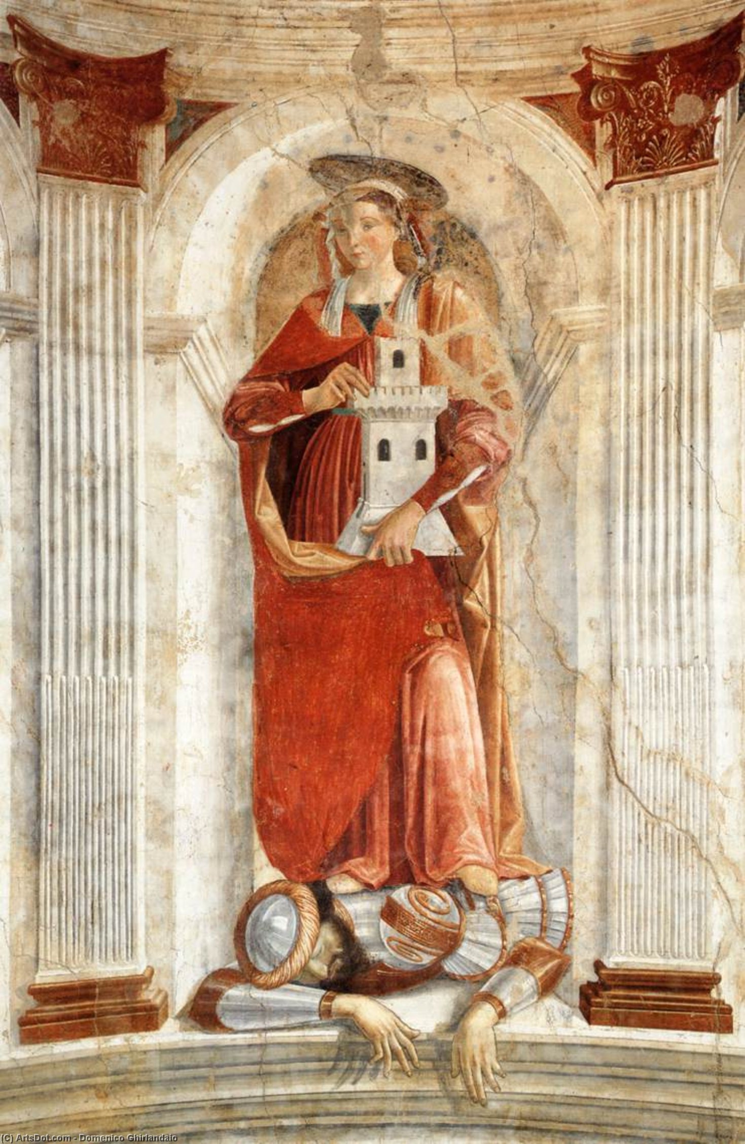 Order Oil Painting Replica St Barbara, 1471 by Domenico Ghirlandaio (1449-1494, Italy) | ArtsDot.com